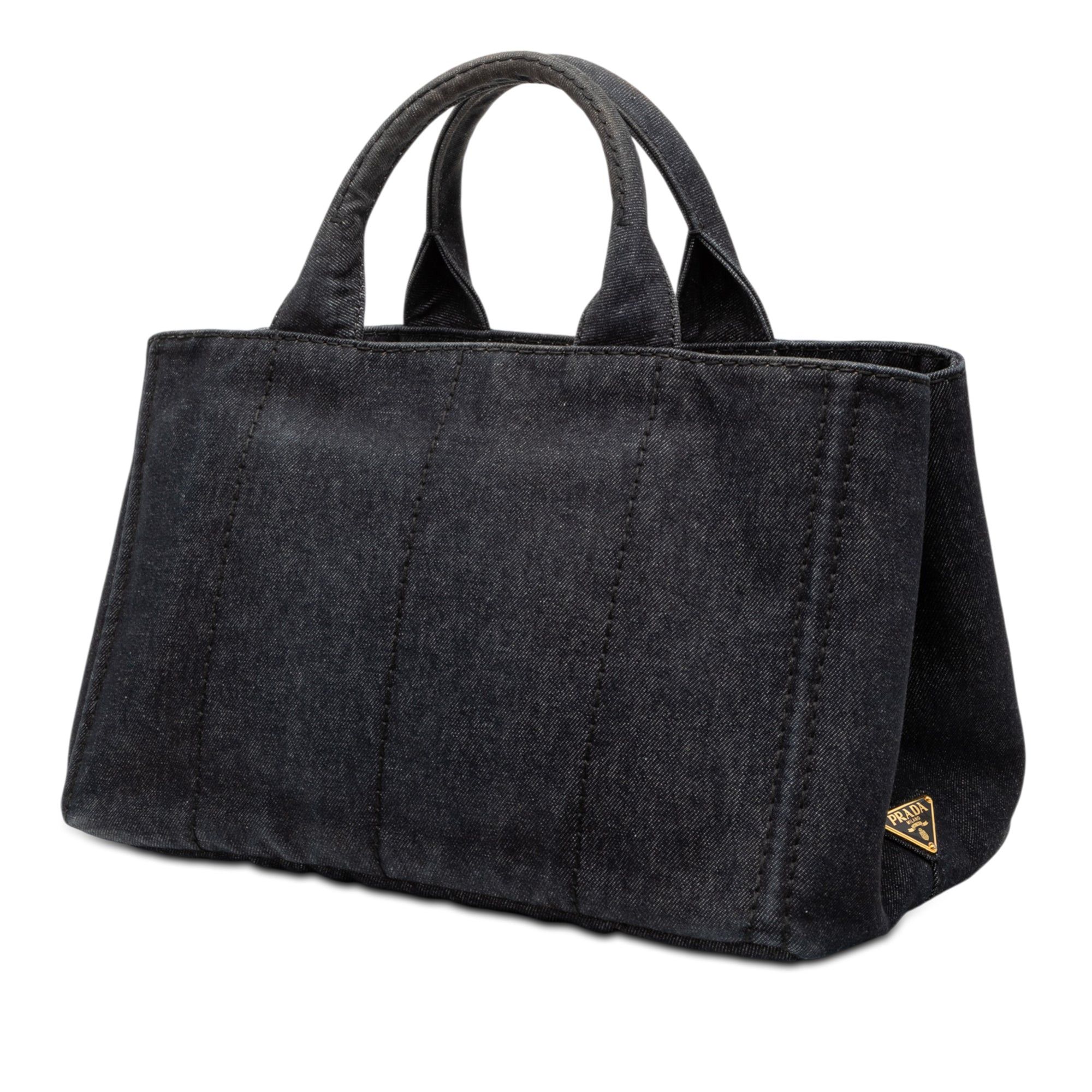 Prada Denim Canapa Logo Satchel Size ONE SIZE - 2 Thumbnail