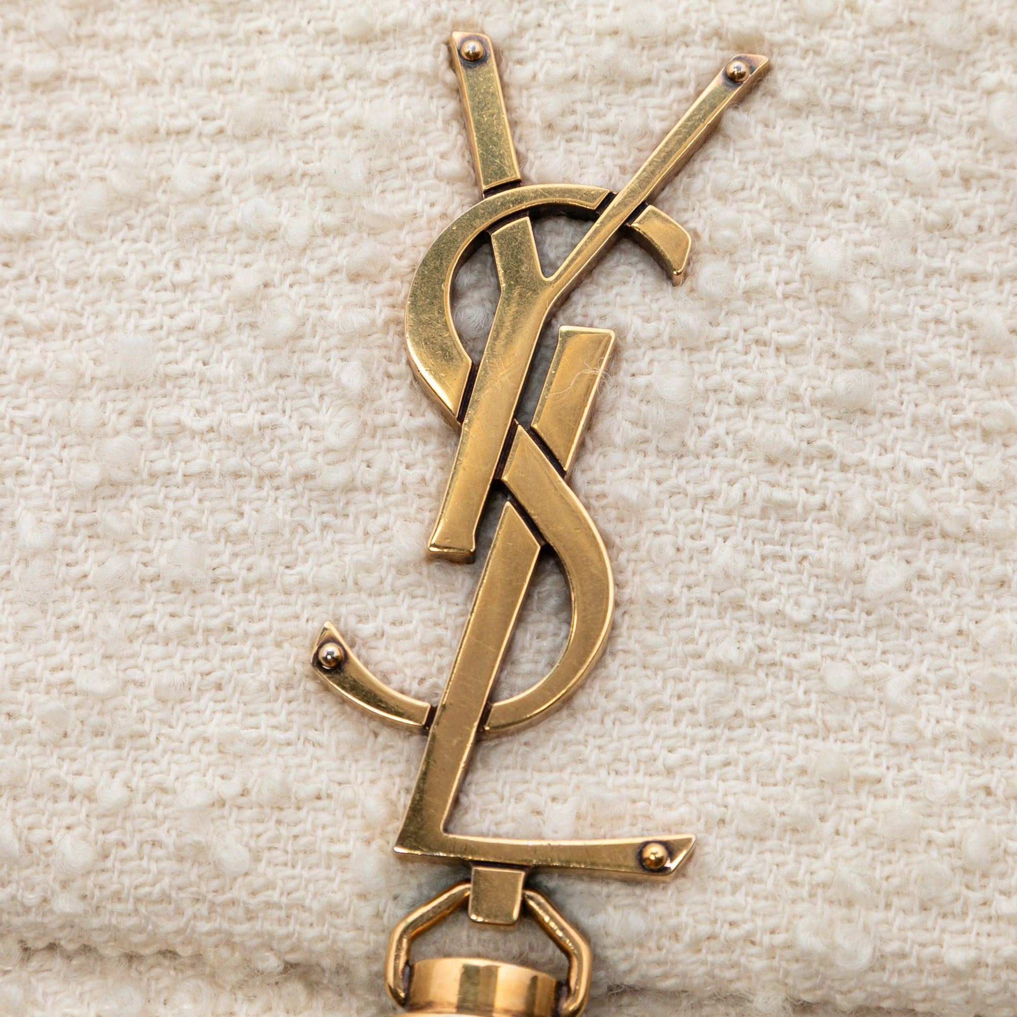 Saint Laurent Paris Tweed Monogram Kate 99 Tassel Bag Size ONE SIZE - 5 Thumbnail