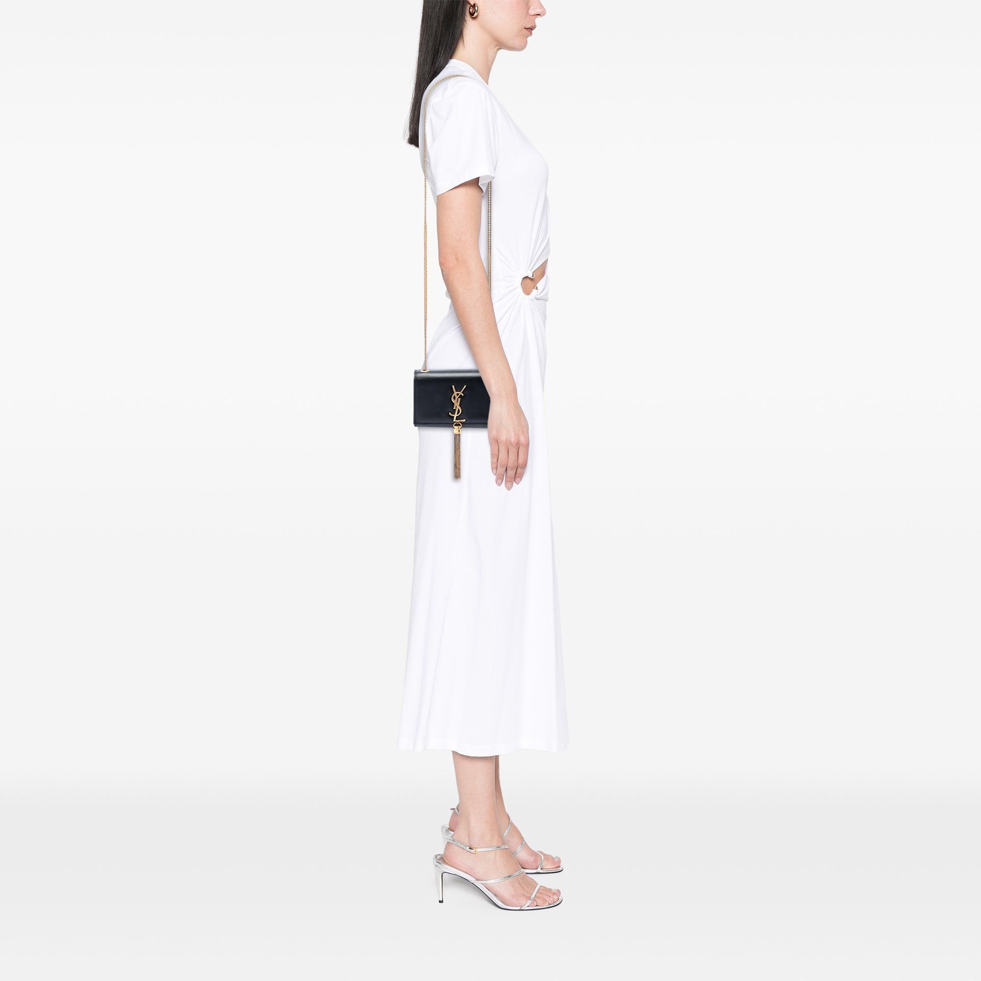 Saint Laurent Paris Small Leather Monogram Kate Tassel Crossbody Size ONE SIZE - 7 Thumbnail