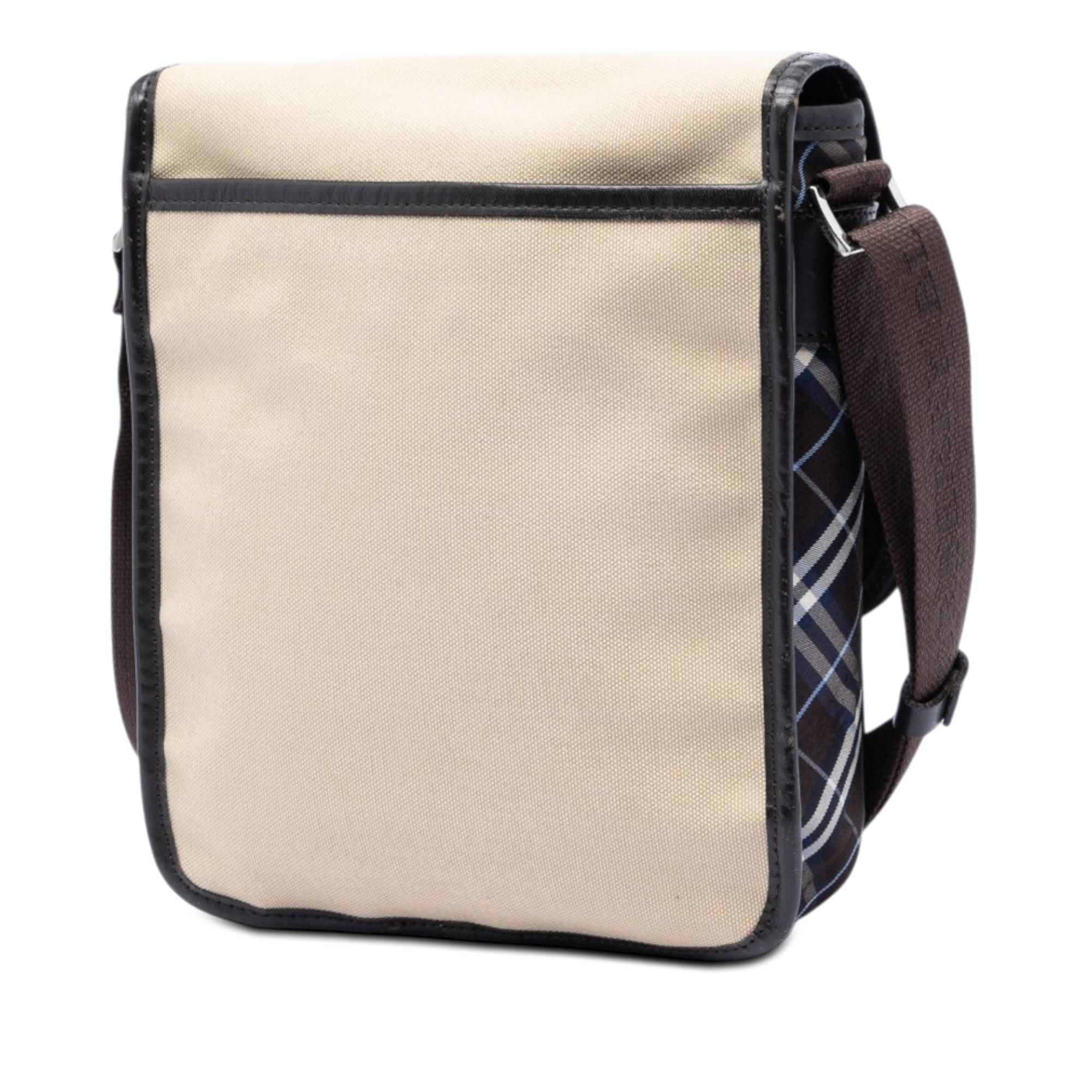 Burberry Nova Check Trimmed Canvas Crossbody Size ONE SIZE - 2 Thumbnail