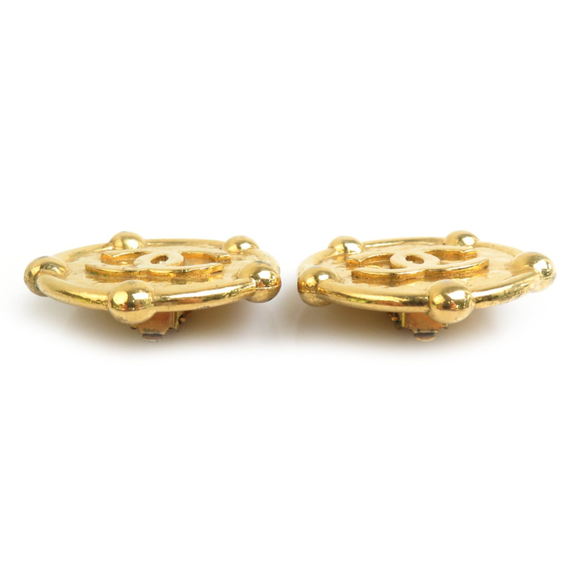 Chanel Chanel Earrings Vintage Metal Gold Women's 56709g Size ONE SIZE - 4 Thumbnail