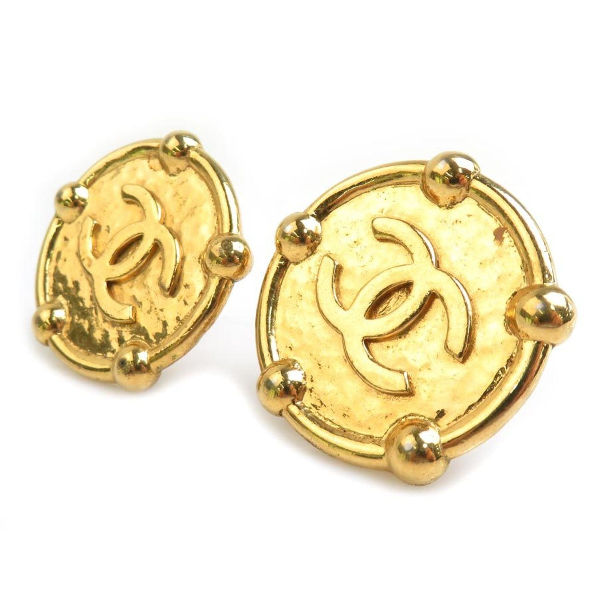 Chanel Chanel Earrings Vintage Metal Gold Women's 56709g Size ONE SIZE - 2 Thumbnail
