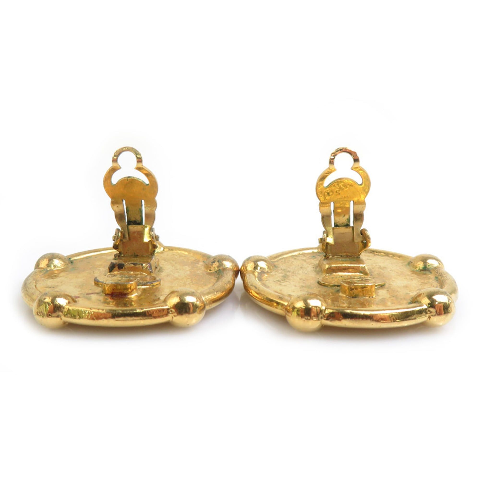 Chanel Chanel Earrings Vintage Metal Gold Women's 56709g Size ONE SIZE - 7 Thumbnail