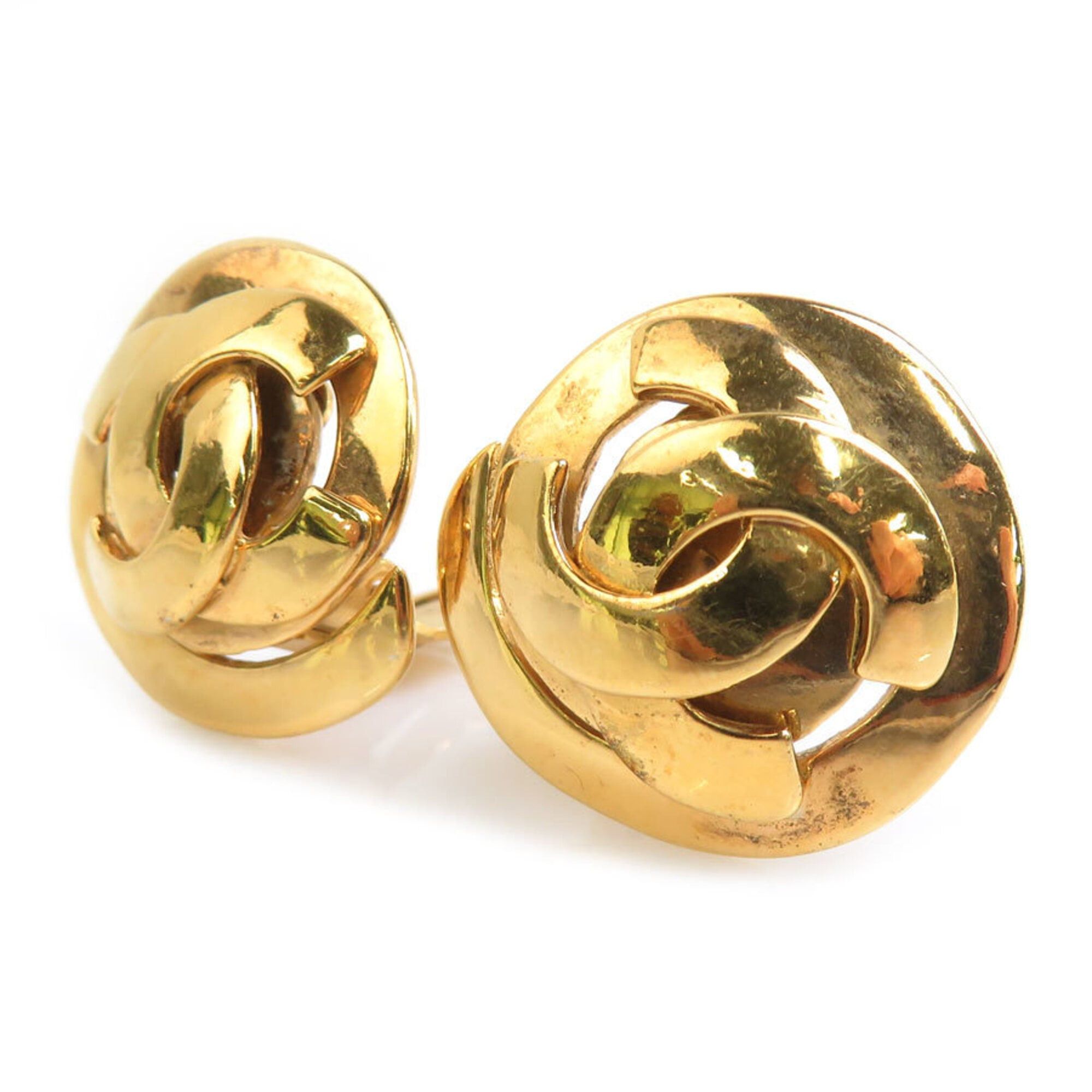 Chanel Chanel Earrings Vintage Metal Gold Women's 56710k Size ONE SIZE - 2 Thumbnail