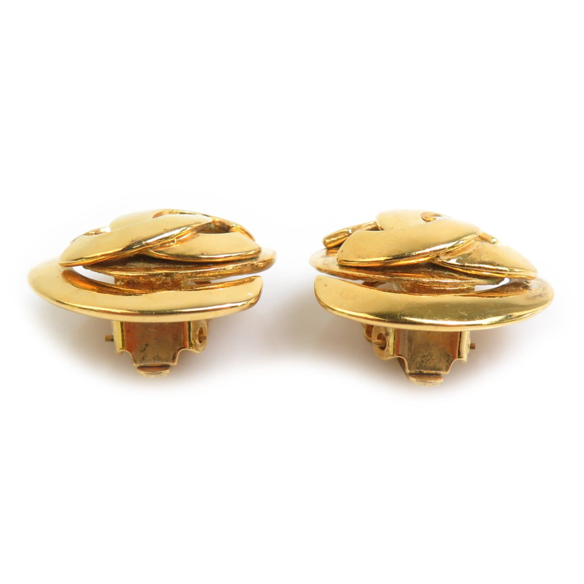 Chanel Chanel Earrings Vintage Metal Gold Women's 56710k Size ONE SIZE - 4 Thumbnail
