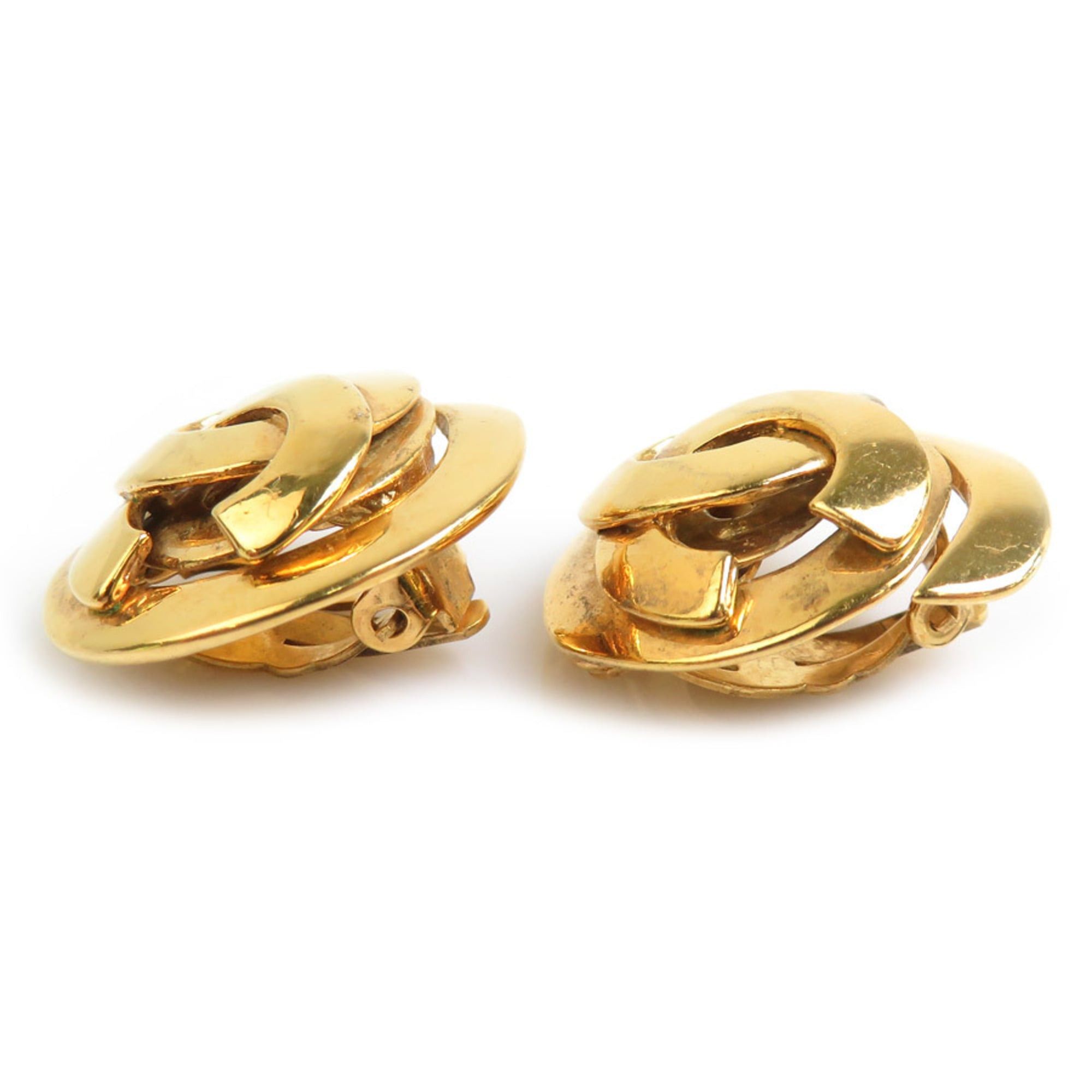 Chanel Chanel Earrings Vintage Metal Gold Women's 56710k Size ONE SIZE - 3 Thumbnail