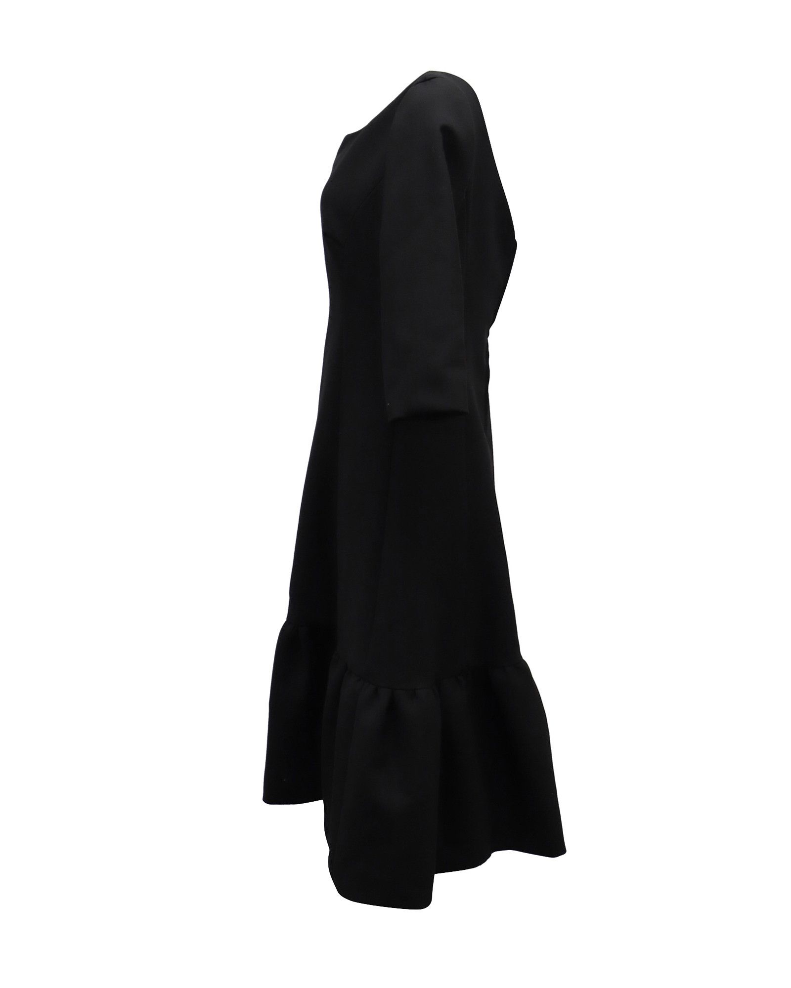 Marc Jacobs Marc Jacobs Runway Boatneck Dress in Black Wool Size S / US 4 / IT 40 - 2 Thumbnail