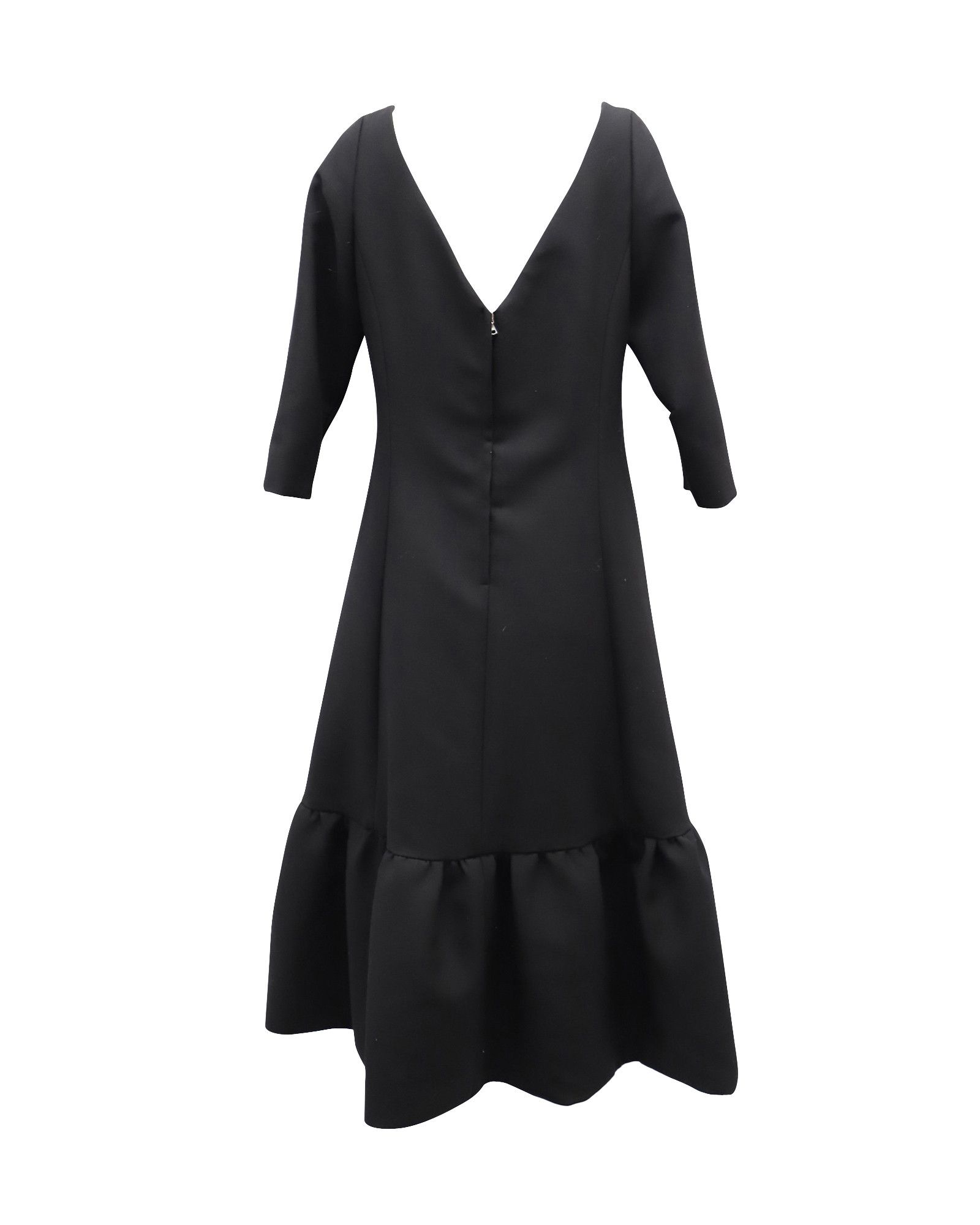 Marc Jacobs Marc Jacobs Runway Boatneck Dress in Black Wool Size S / US 4 / IT 40 - 3 Thumbnail