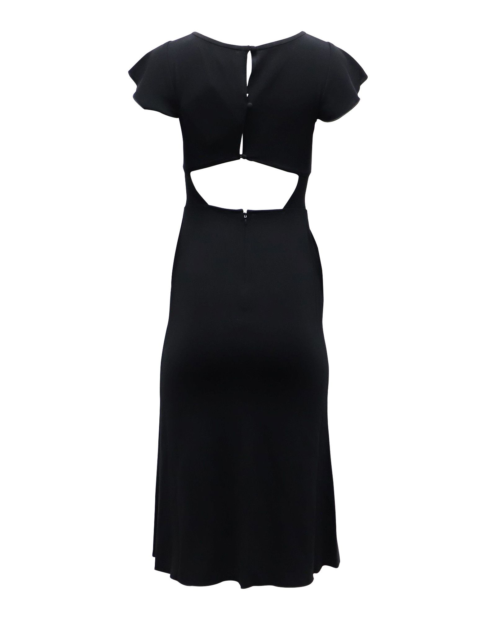 Diane von Furstenberg Diane Von Furstenberg Lourdes Cut Out Back Dress in Black Tr Size XXS / US 00 / IT 34 - 3 Thumbnail