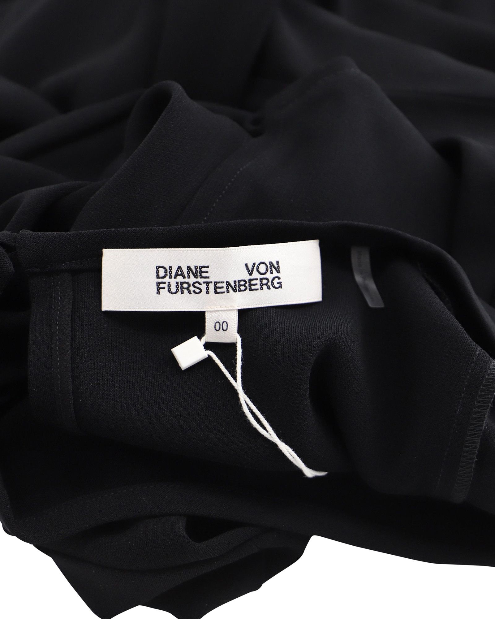 Diane von Furstenberg Diane Von Furstenberg Lourdes Cut Out Back Dress in Black Tr Size XXS / US 00 / IT 34 - 4 Thumbnail