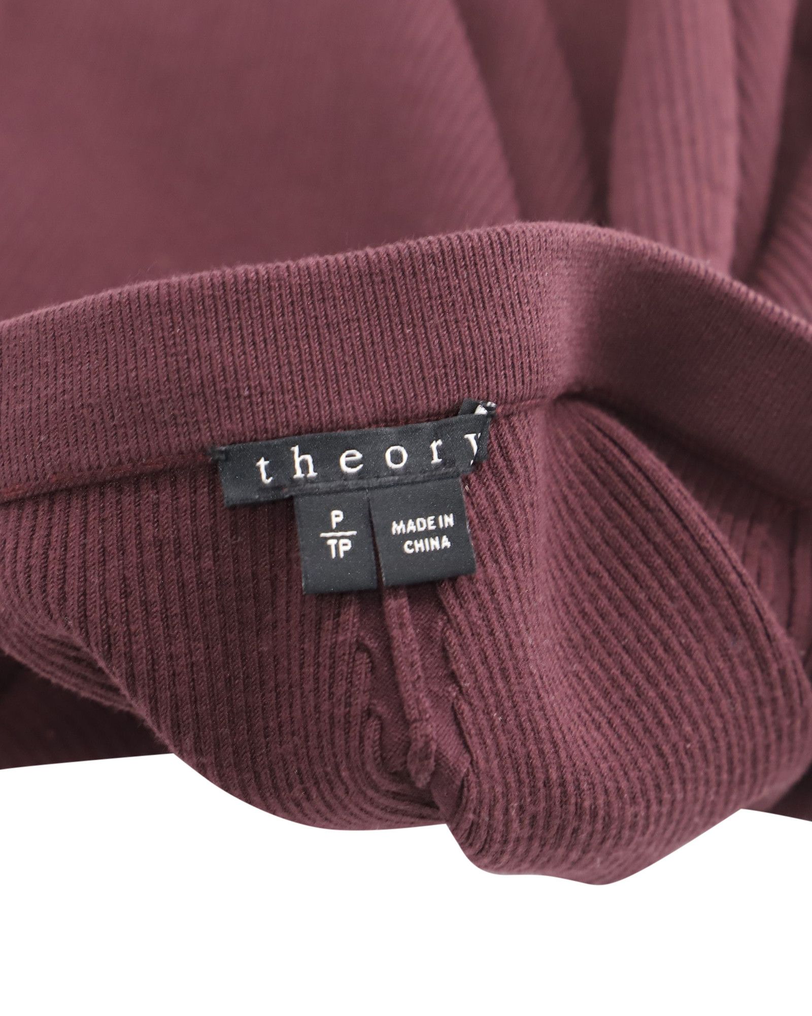 Theory Theory High Waisted A-line Skirt in Burgundy Viscose Size 25" / US 0 / IT 36 - 4 Thumbnail