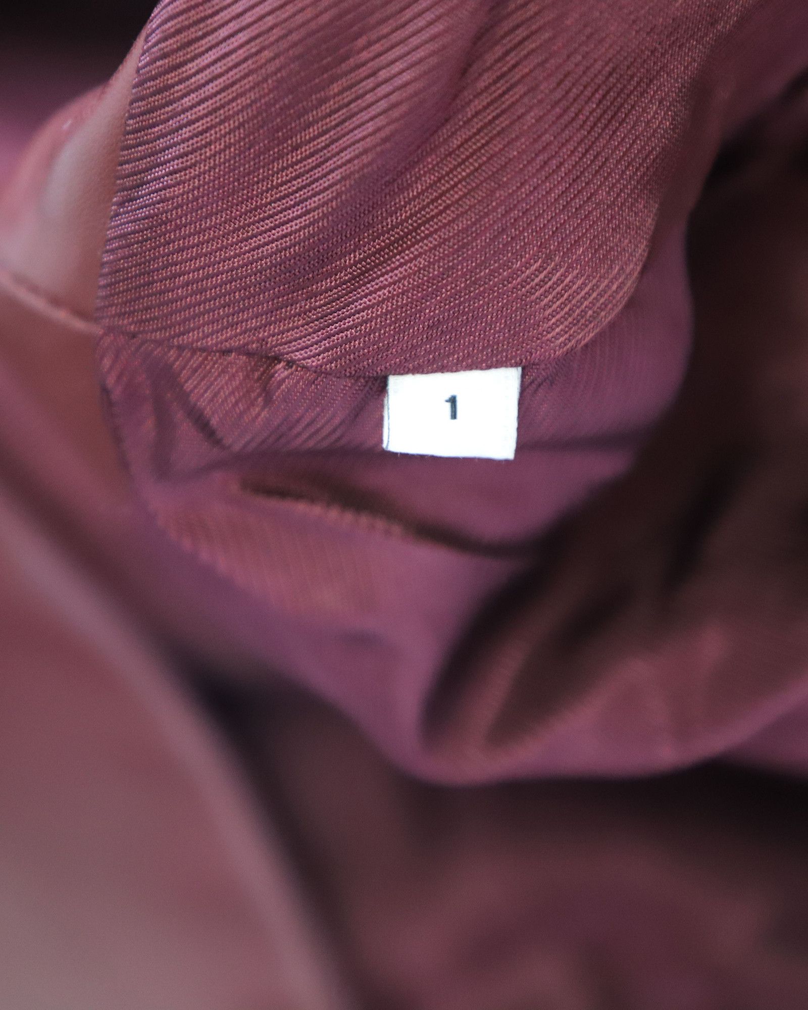 Sandro Sandro Paris Zipper Trim Jacket in Burgundy Leather Size XXS / US 00 / IT 34 - 8 Thumbnail