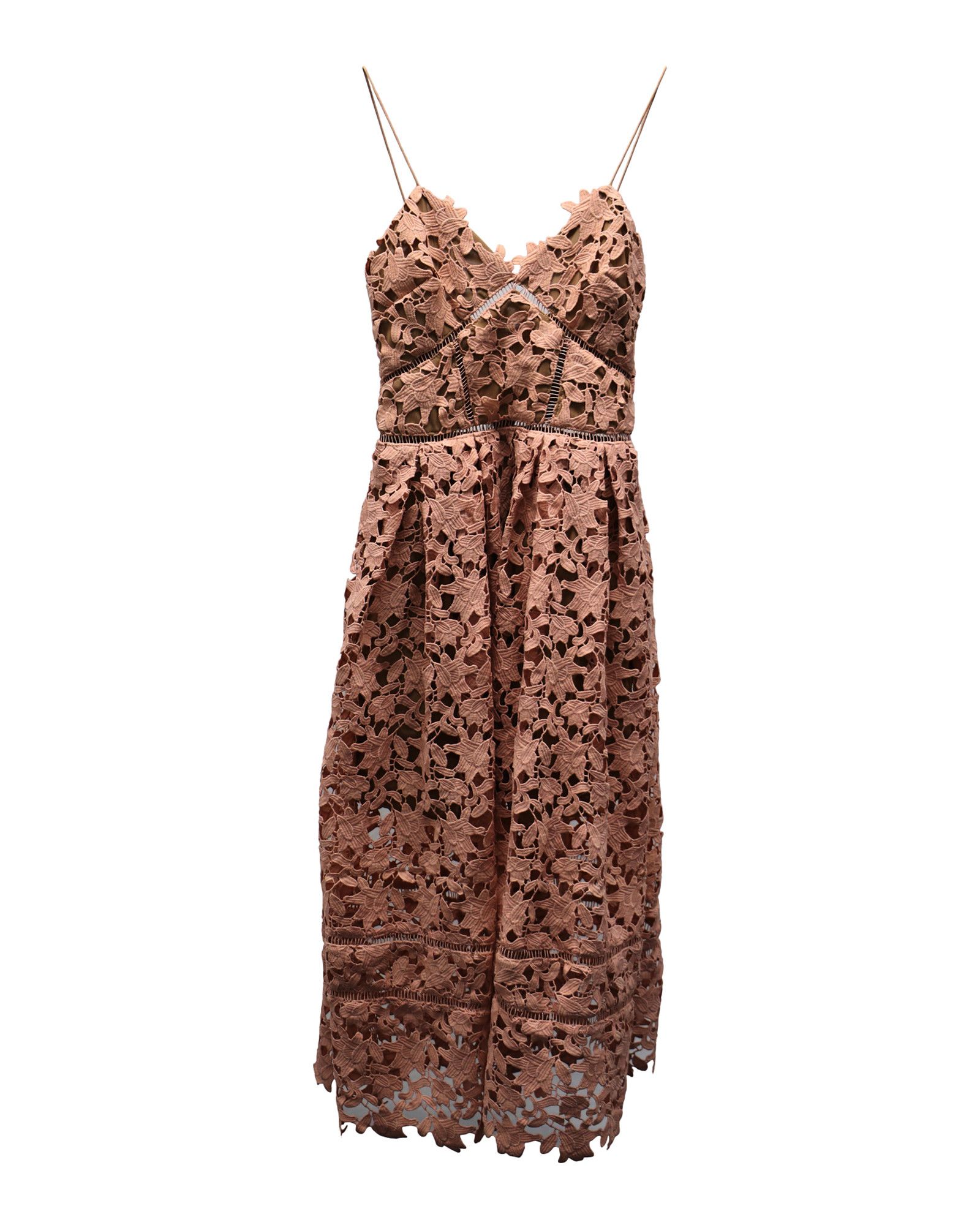 Self-Portrait Self-Portrait Azaelea Lace Dress in Pastel Pink Polyester Size XS / US 0-2 / IT 36-38 - 4 Thumbnail