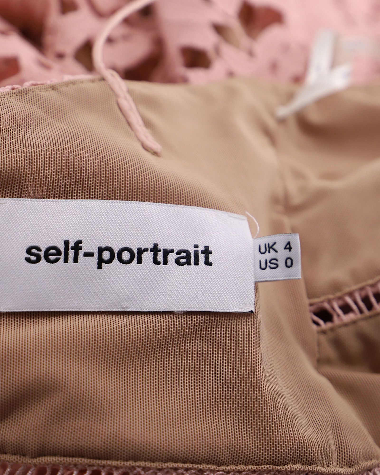 Self-Portrait Self-Portrait Azaelea Lace Dress in Pastel Pink Polyester Size XS / US 0-2 / IT 36-38 - 6 Thumbnail