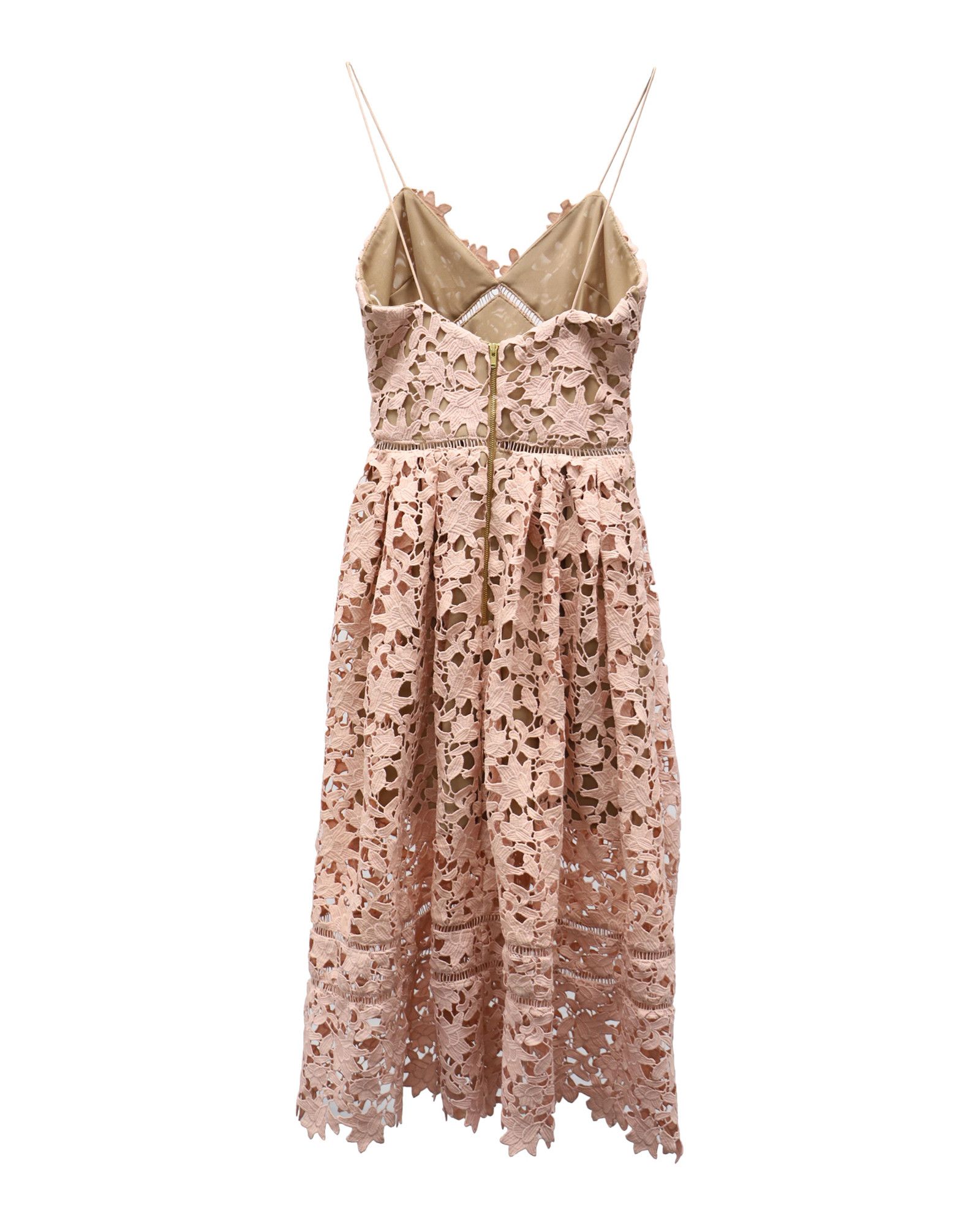 Self-Portrait Self-Portrait Azaelea Lace Dress in Pastel Pink Polyester Size XS / US 0-2 / IT 36-38 - 5 Thumbnail