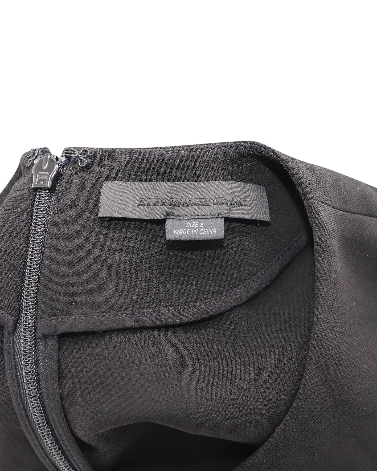 Alexander Wang Alexander Wang Pleated Dress in Black Crepe-Satin Size XS / US 0-2 / IT 36-38 - 4 Thumbnail