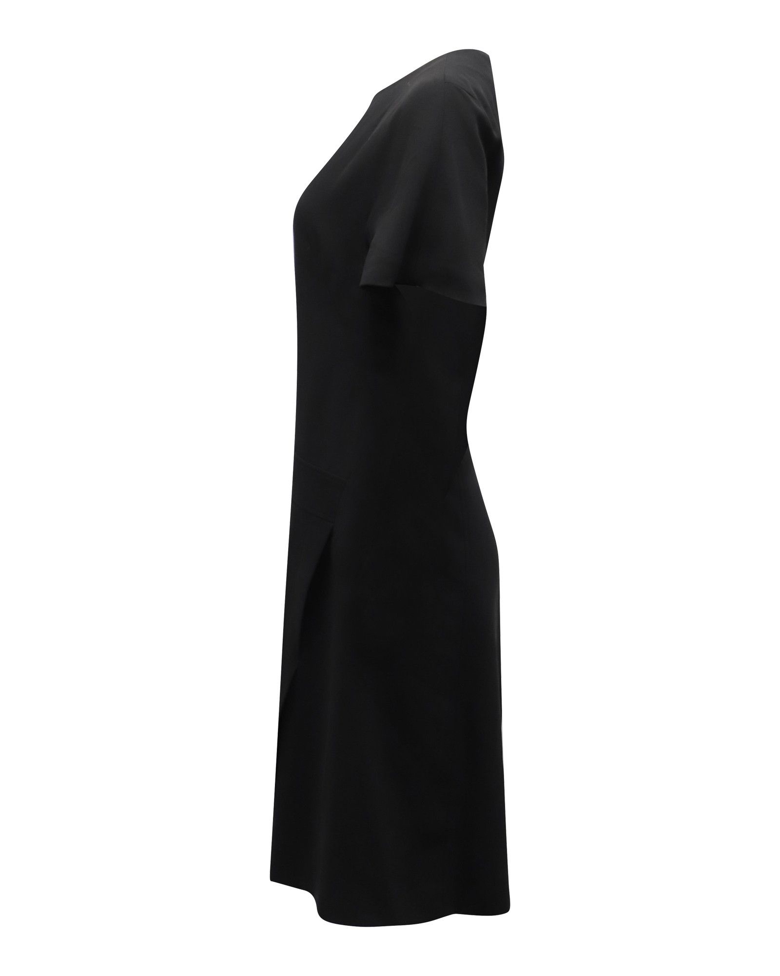 Alexander Wang Alexander Wang Pleated Dress in Black Crepe-Satin Size XS / US 0-2 / IT 36-38 - 2 Thumbnail