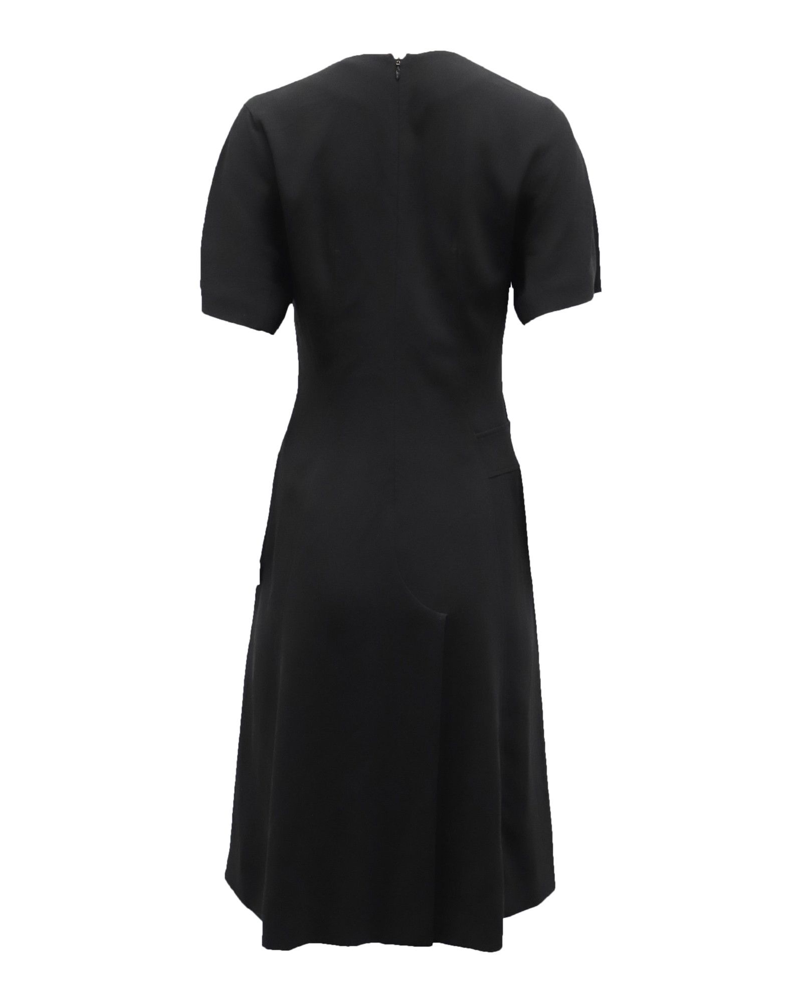 Alexander Wang Alexander Wang Pleated Dress in Black Crepe-Satin Size XS / US 0-2 / IT 36-38 - 3 Thumbnail