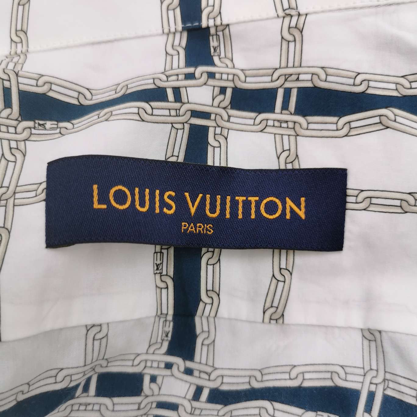 Louis Vuitton Louis Vuitton Chain Grid Short Sleeve Shirt XXL Size US XXL / EU 58 / 5 - 4 Thumbnail