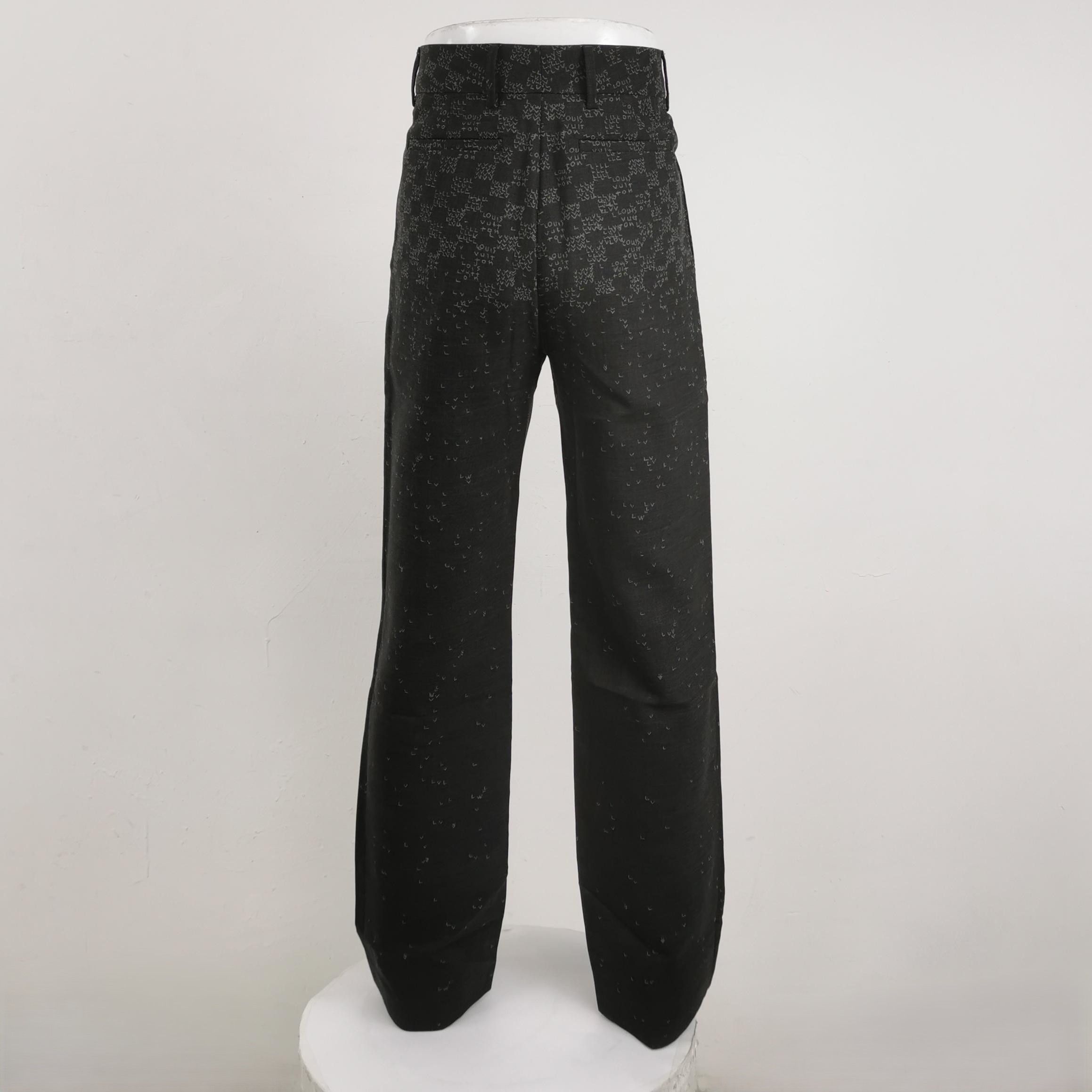 Louis Vuitton Louis Vuitton Monogram Wool Silk Pants FR 38 Size 27" / US 4 / IT 40 - 2 Thumbnail
