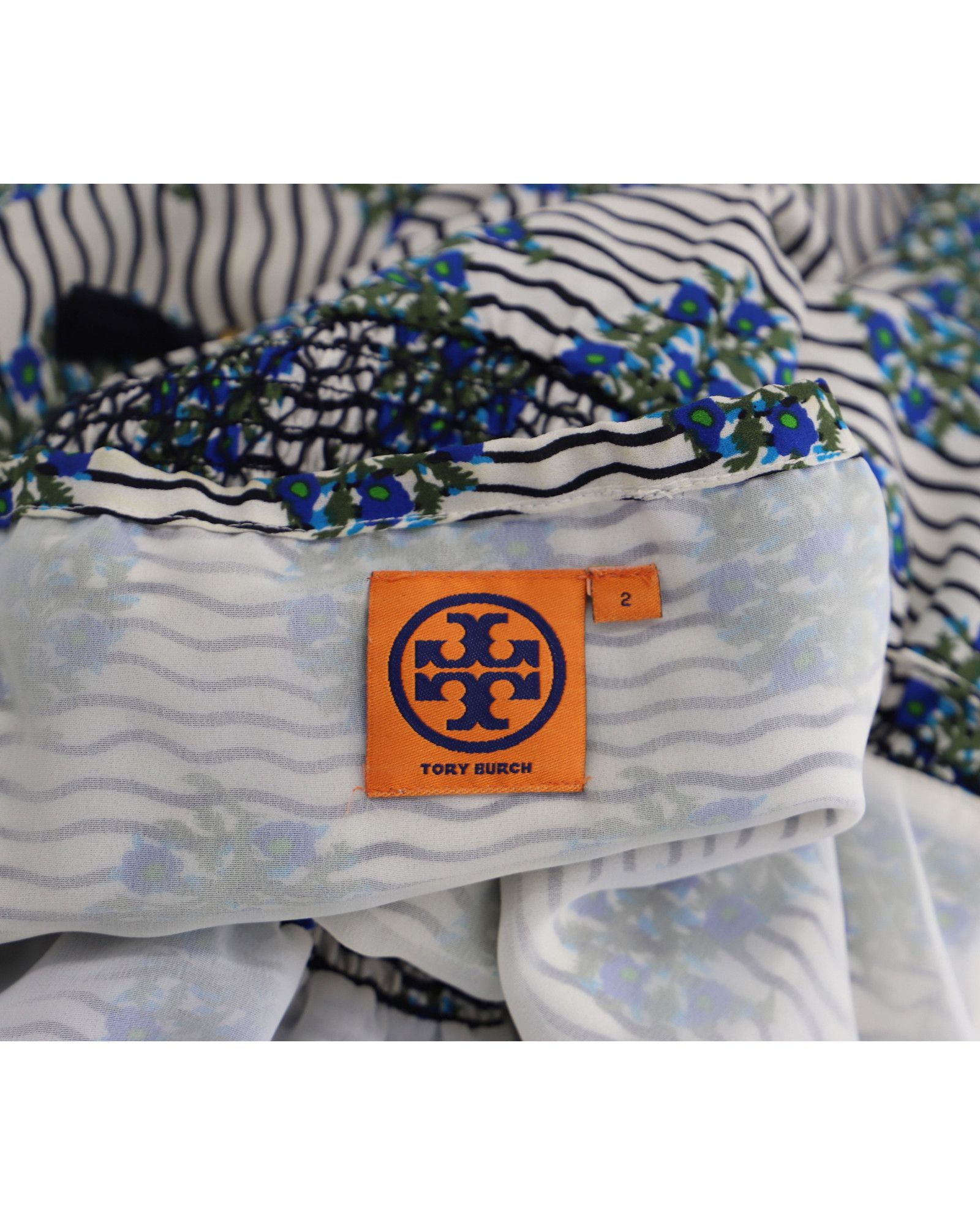 Tory Burch Tory Burch Maxi Dress in Floral Print Silk Size XS / US 0-2 / IT 36-38 - 4 Thumbnail