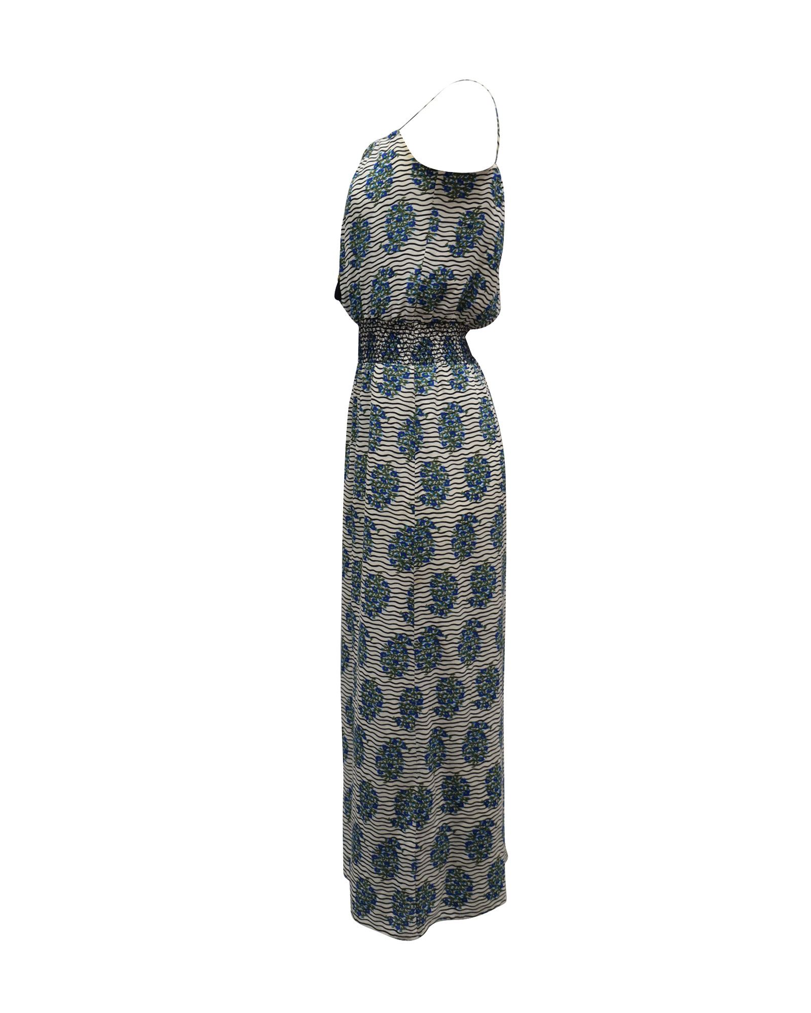 Tory Burch Tory Burch Maxi Dress in Floral Print Silk Size XS / US 0-2 / IT 36-38 - 2 Thumbnail