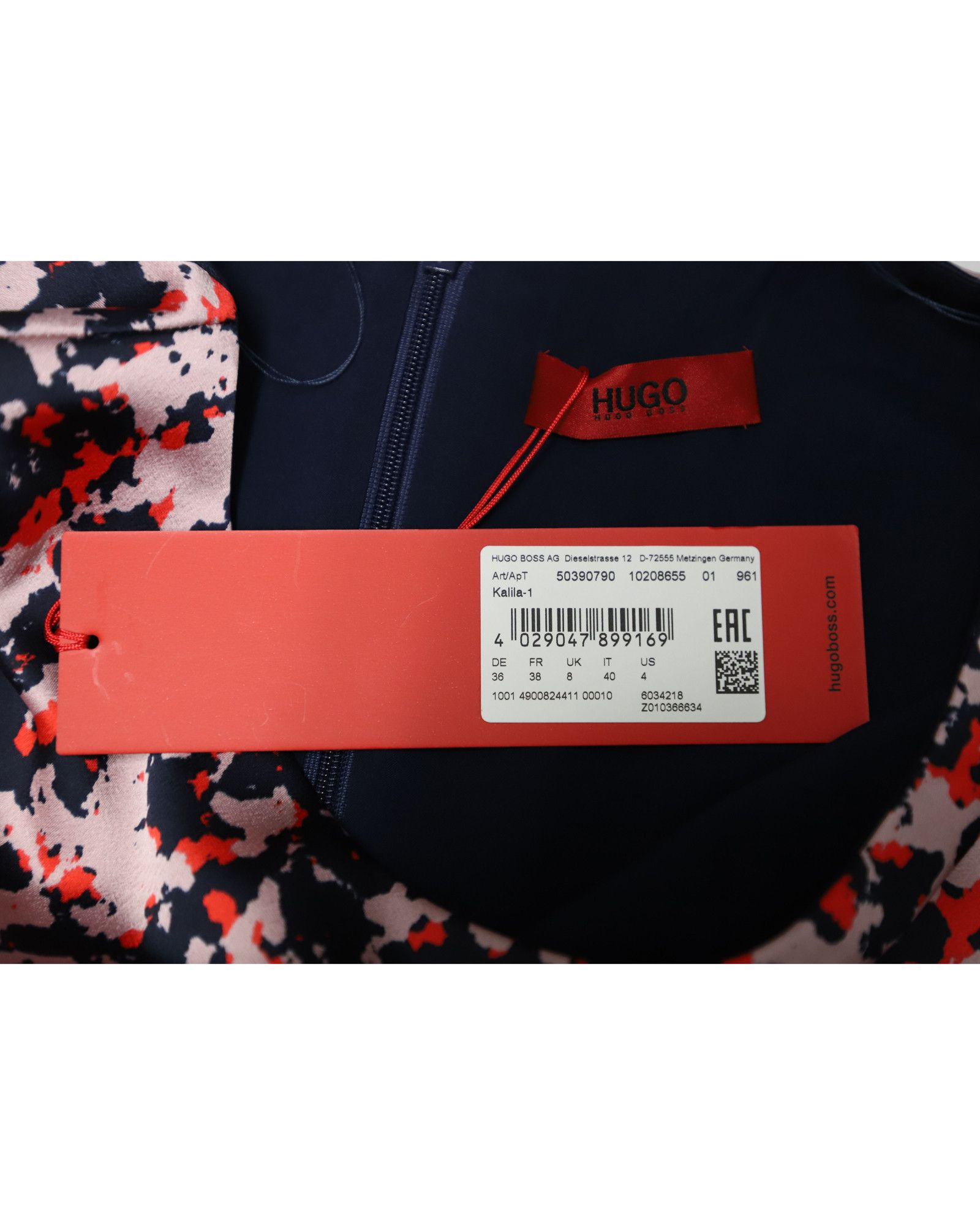 Hugo Boss Hugo Boss Camouflage Print Shift Dress in Multicolor Polyest Size S / US 4 / IT 40 - 6 Thumbnail