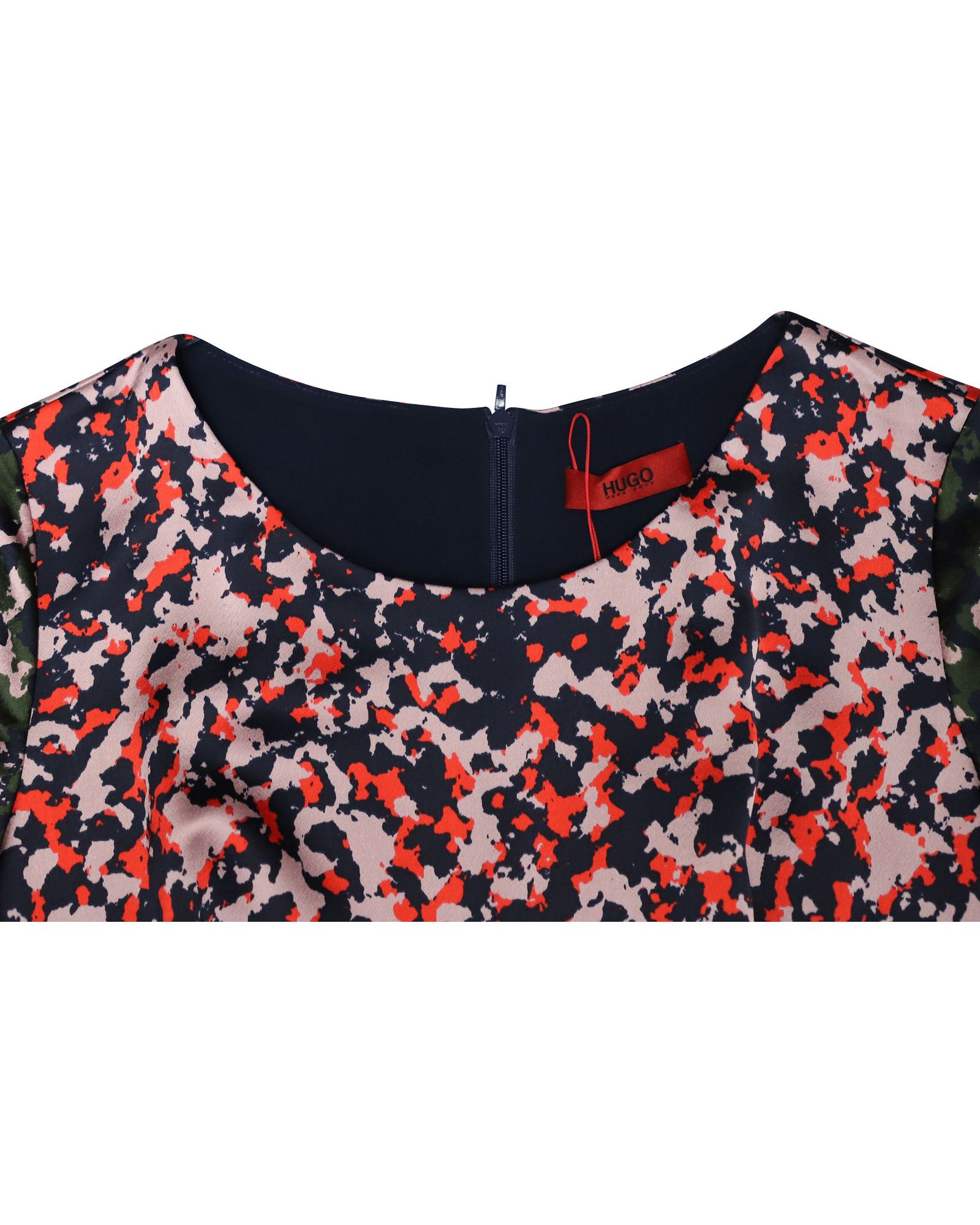 Hugo Boss Hugo Boss Camouflage Print Shift Dress in Multicolor Polyest Size S / US 4 / IT 40 - 4 Thumbnail