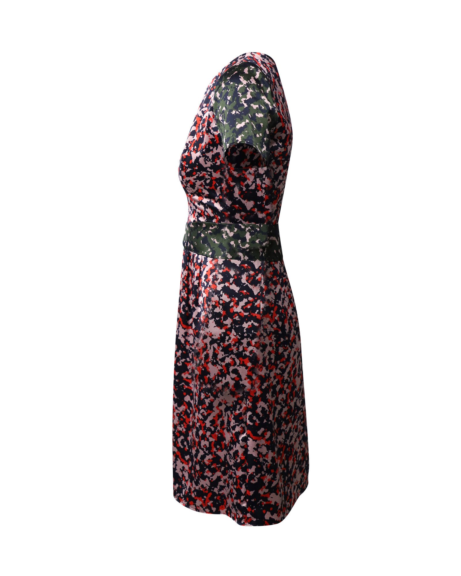 Hugo Boss Hugo Boss Camouflage Print Shift Dress in Multicolor Polyest Size S / US 4 / IT 40 - 2 Thumbnail