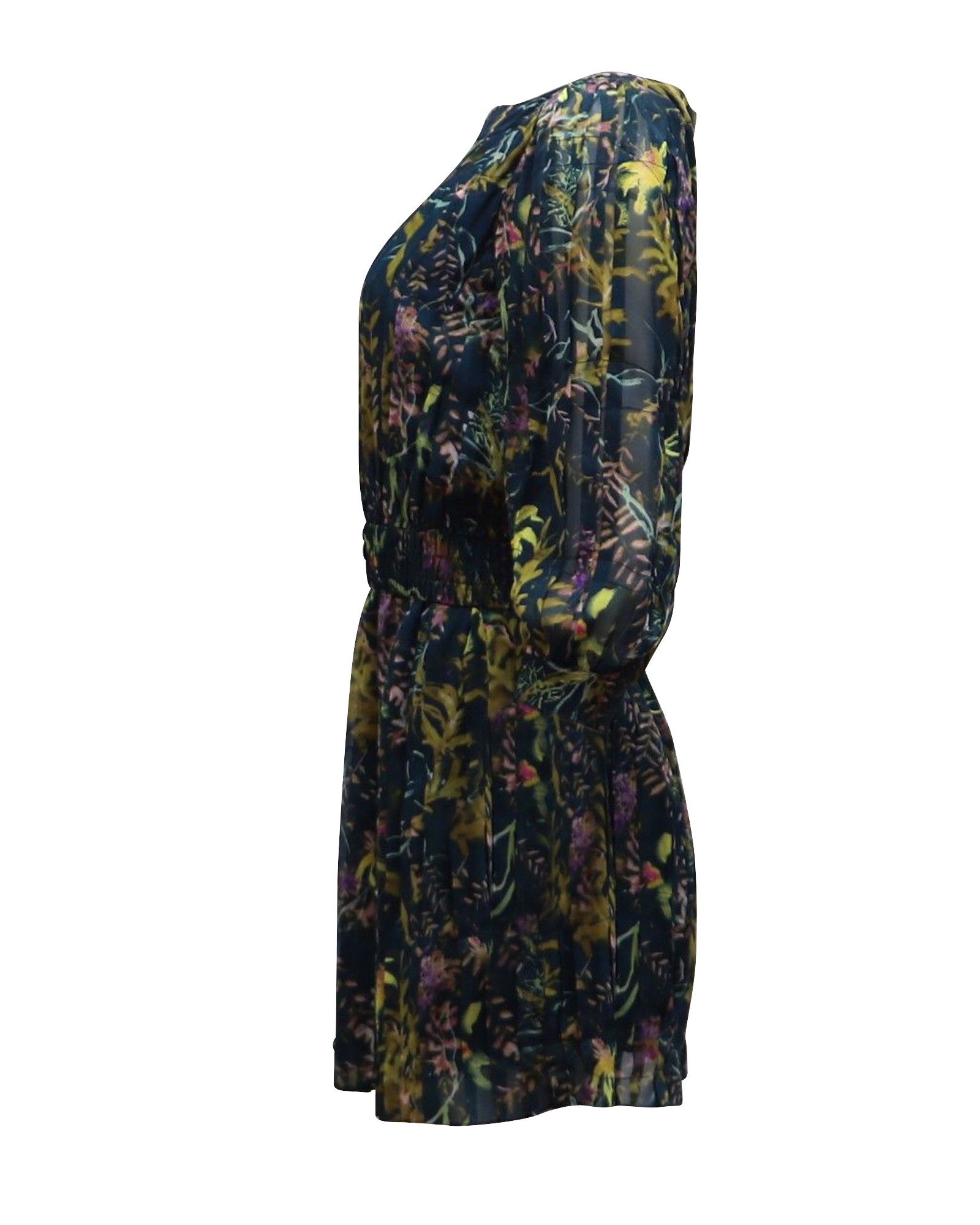 Diane von Furstenberg Diane Von Furstenberg Chiffon Print Short Dress in Multicolo Size XXS / US 00 / IT 34 - 2 Thumbnail