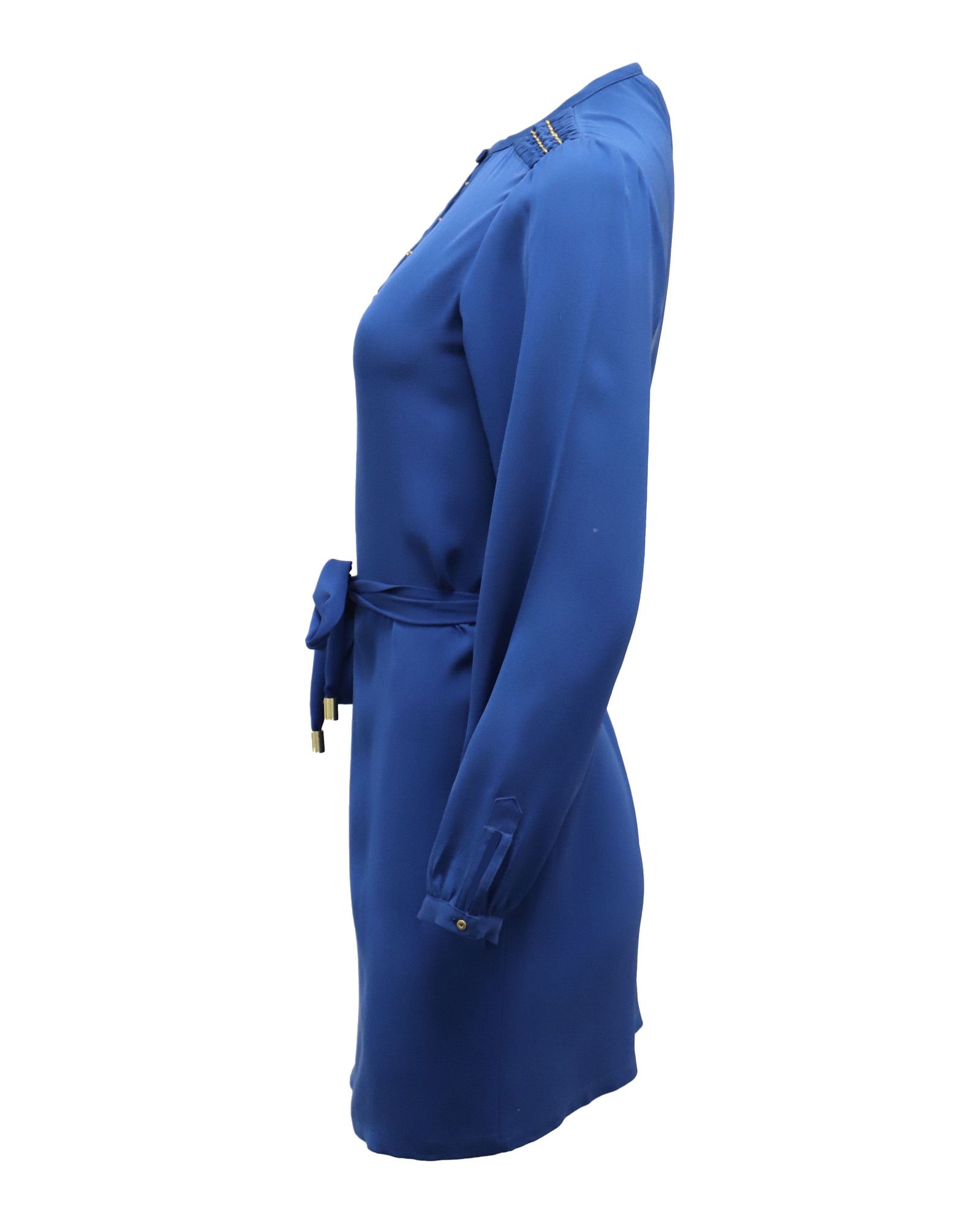 Diane von Furstenberg Diane von Furstenberg Florina Tunic Short Dress in Blue Silk Size XS / US 0-2 / IT 36-38 - 3 Thumbnail