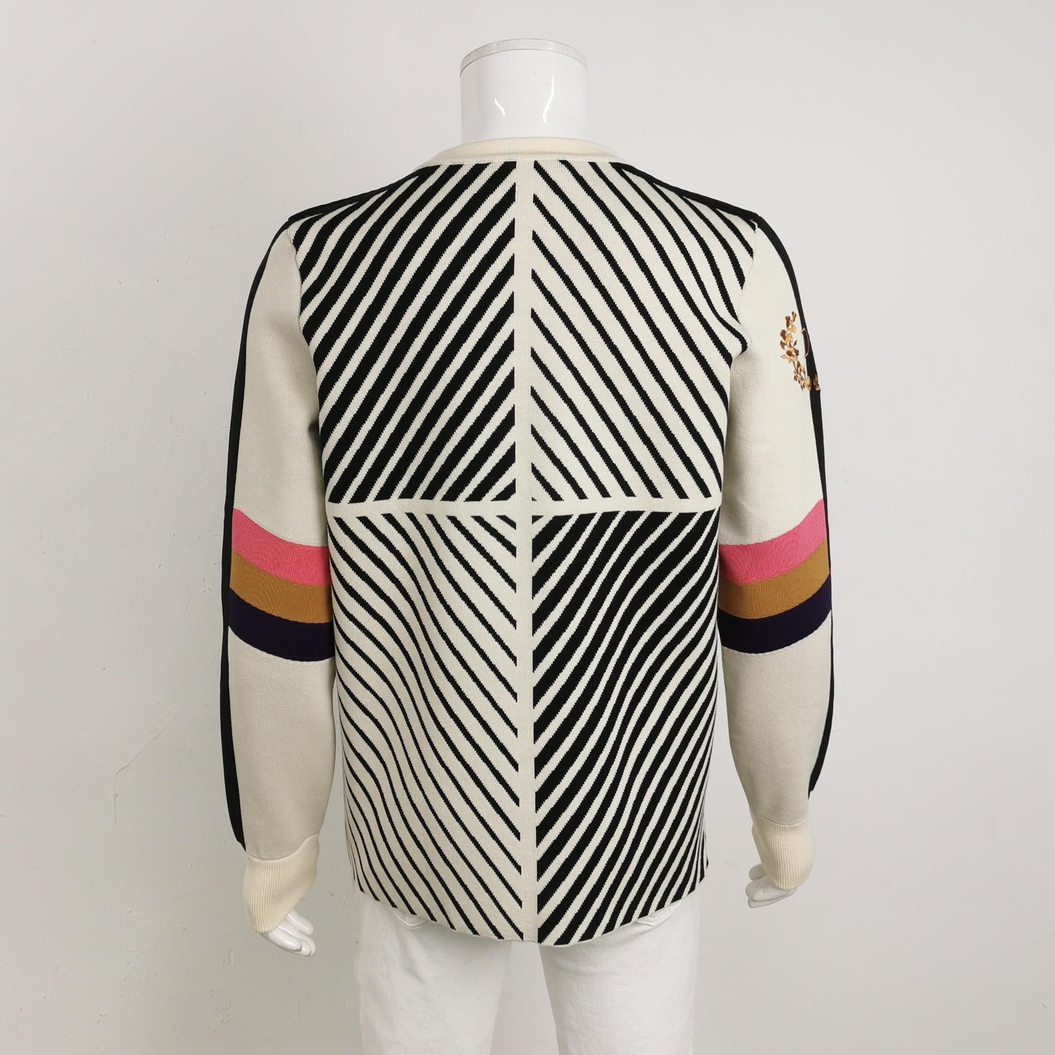 Dior Dior Geometric Pattern Logo Sweater Size L Size US L / EU 52-54 / 3 - 2 Thumbnail
