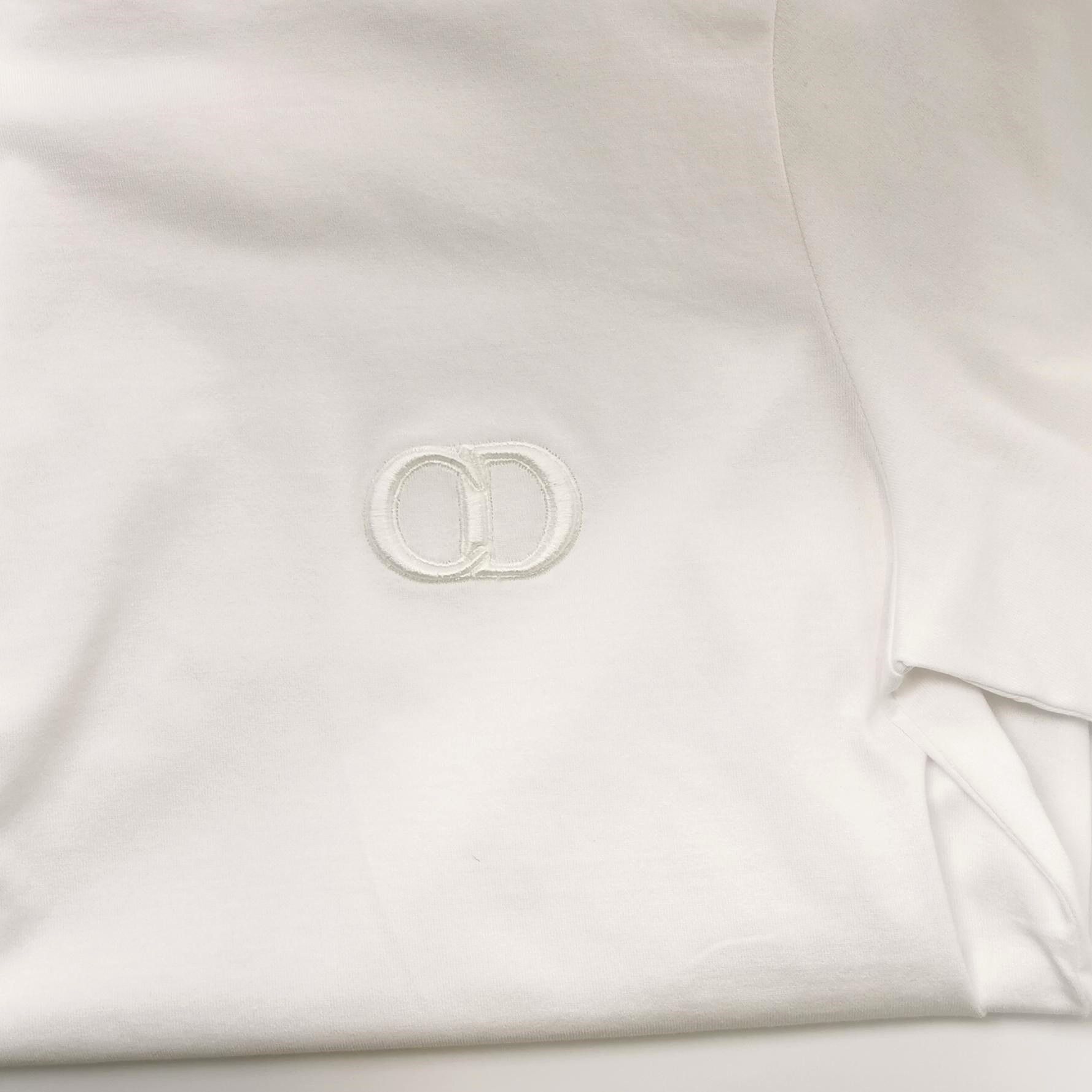 Dior Dior CD Icon Embroidered T-Shirt White Size M Size US M / EU 48-50 / 2 - 3 Thumbnail