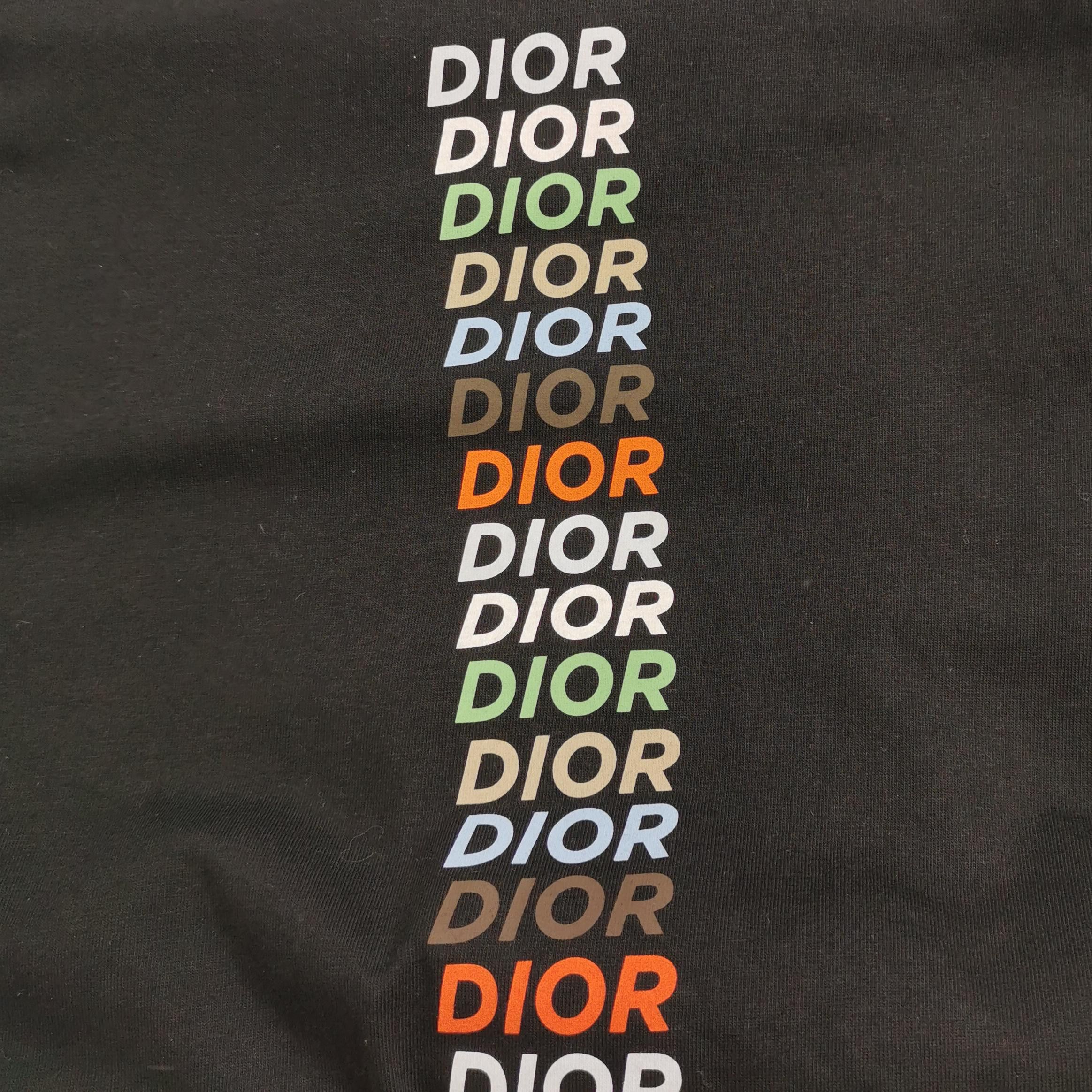 Dior Dior Vertical Logo Print T-Shirt XS Size US XS / EU 42 / 0 - 3 Thumbnail