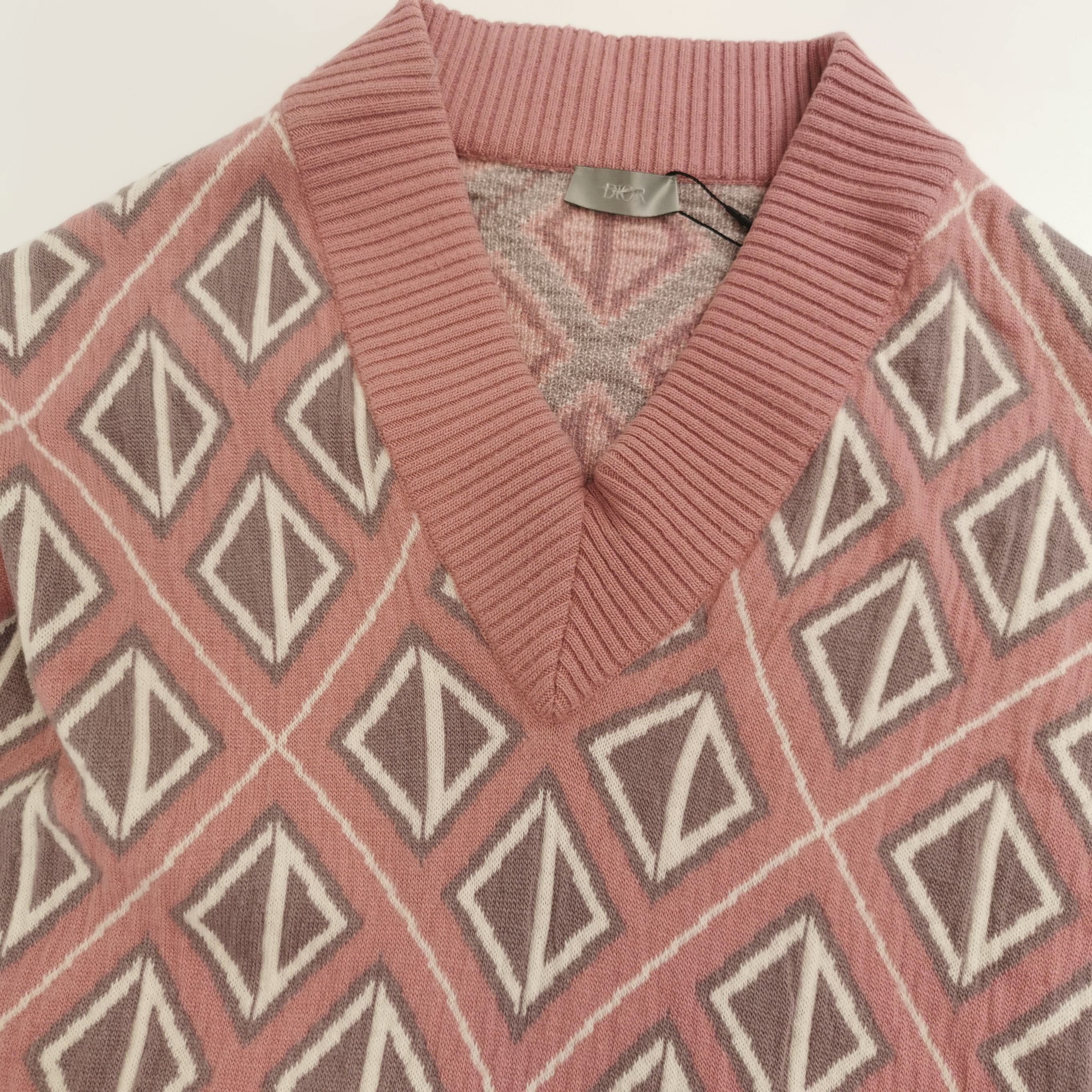 Dior Dior Geometric Pattern Cashmere Wool Sweater Size S Size US S / EU 44-46 / 1 - 3 Thumbnail