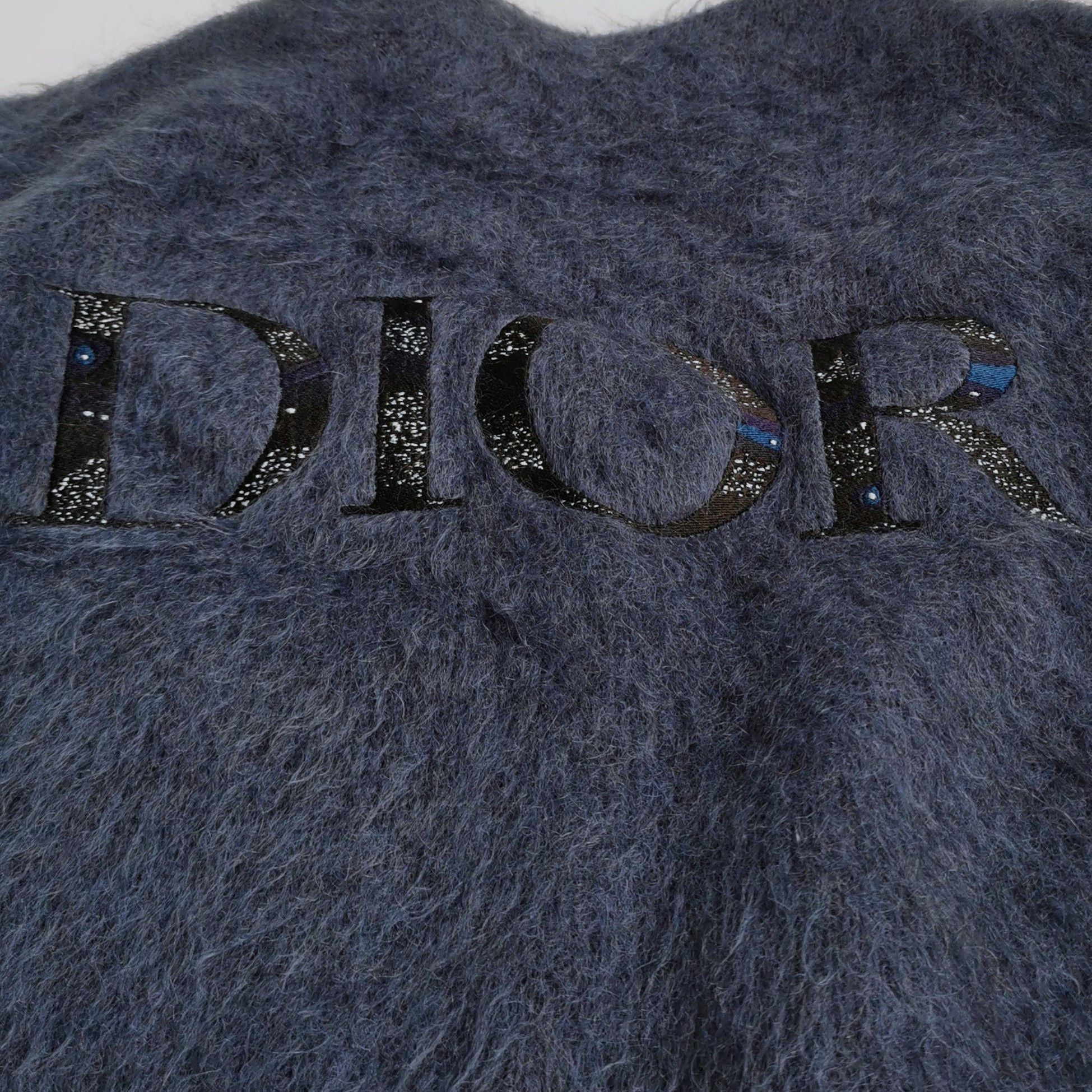 Dior Dior Mohair Blend Back Logo Cardigan US M Size US M / EU 48-50 / 2 - 3 Thumbnail