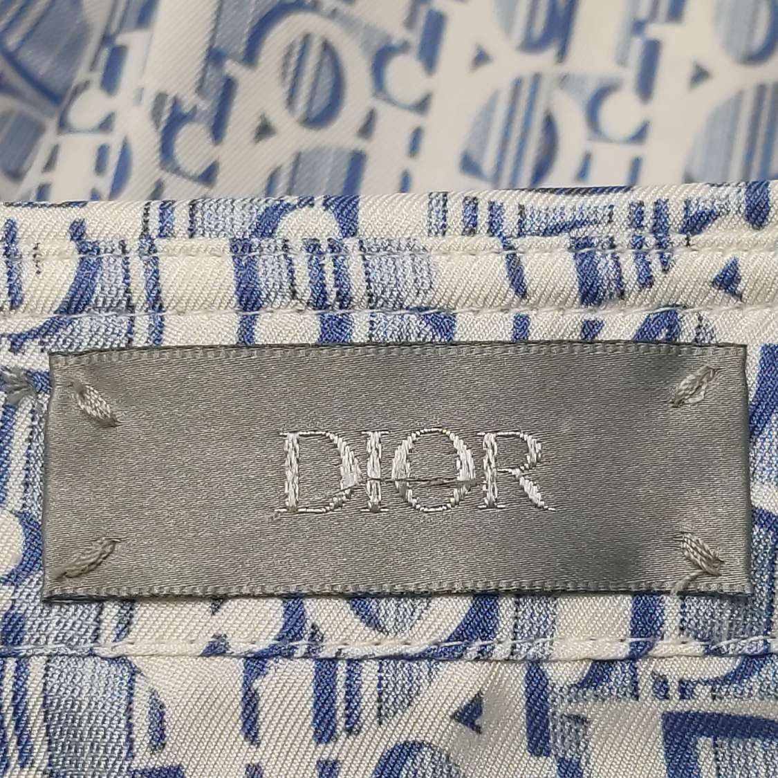 Dior Dior Oblique Silk Monogram Shirt Size 41 Size US L / EU 52-54 / 3 - 6 Thumbnail