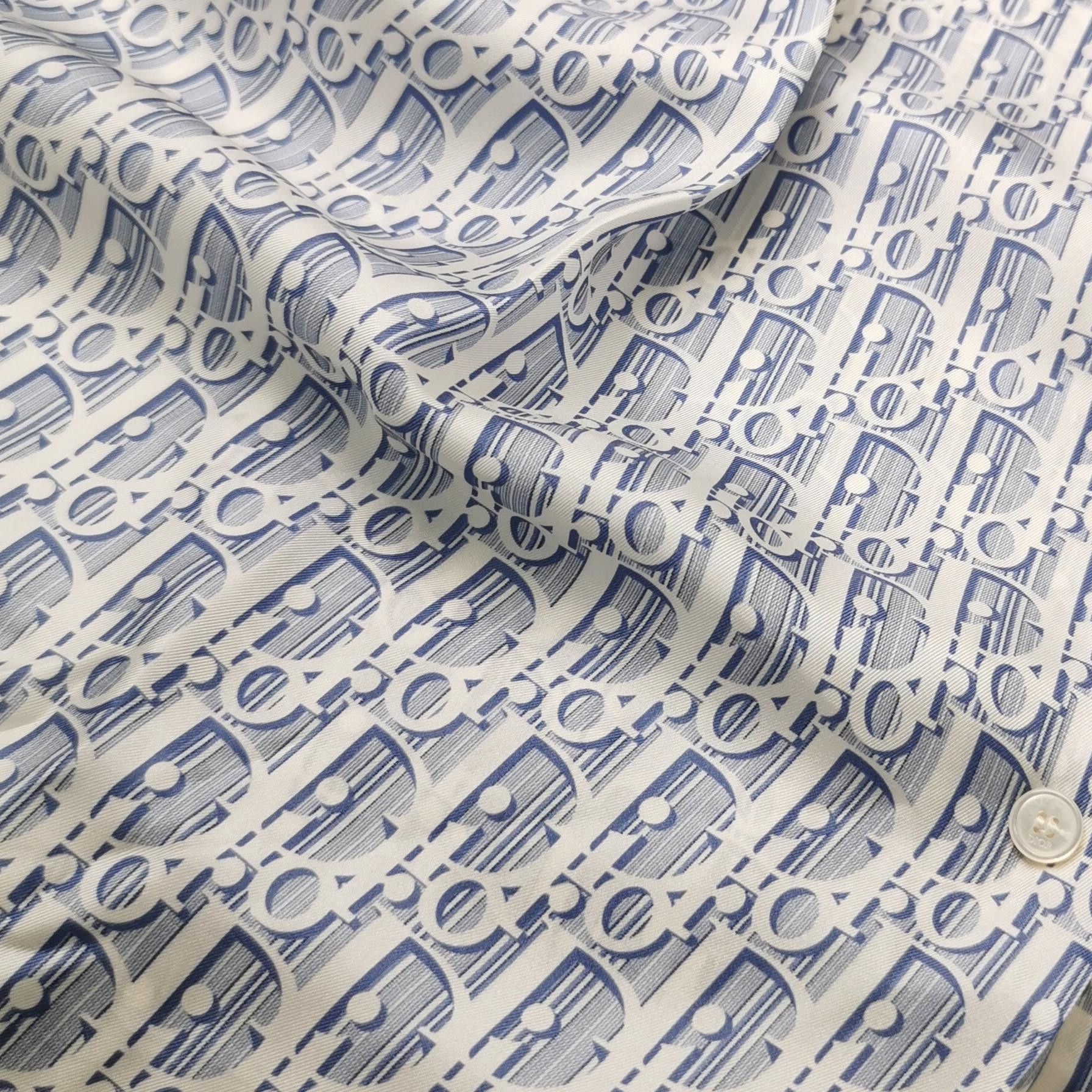 Dior Dior Oblique Silk Monogram Shirt Size 41 Size US L / EU 52-54 / 3 - 3 Thumbnail