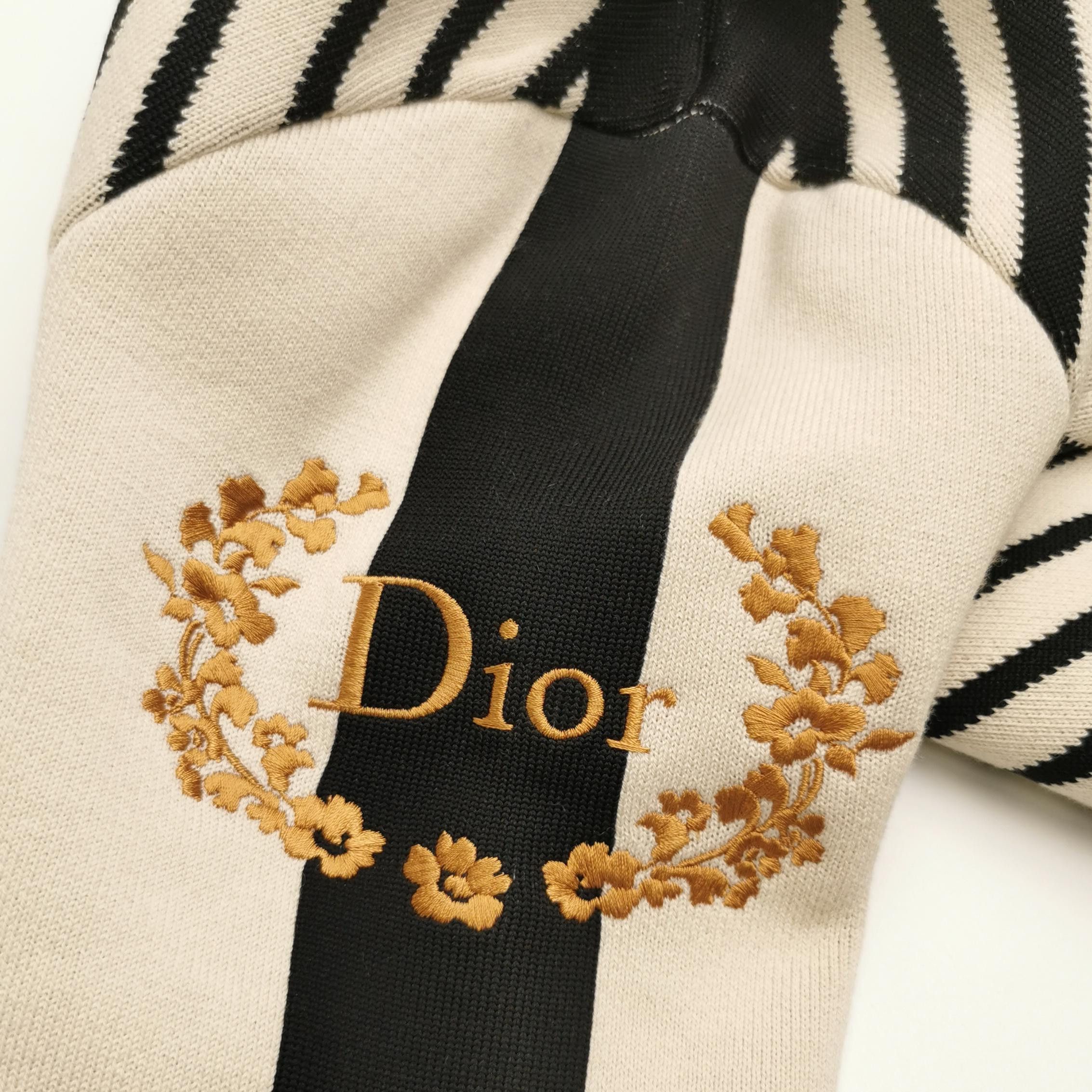 Dior Dior Geometric Logo Quarter-Zip Sweater US XS Size US XS / EU 42 / 0 - 5 Thumbnail