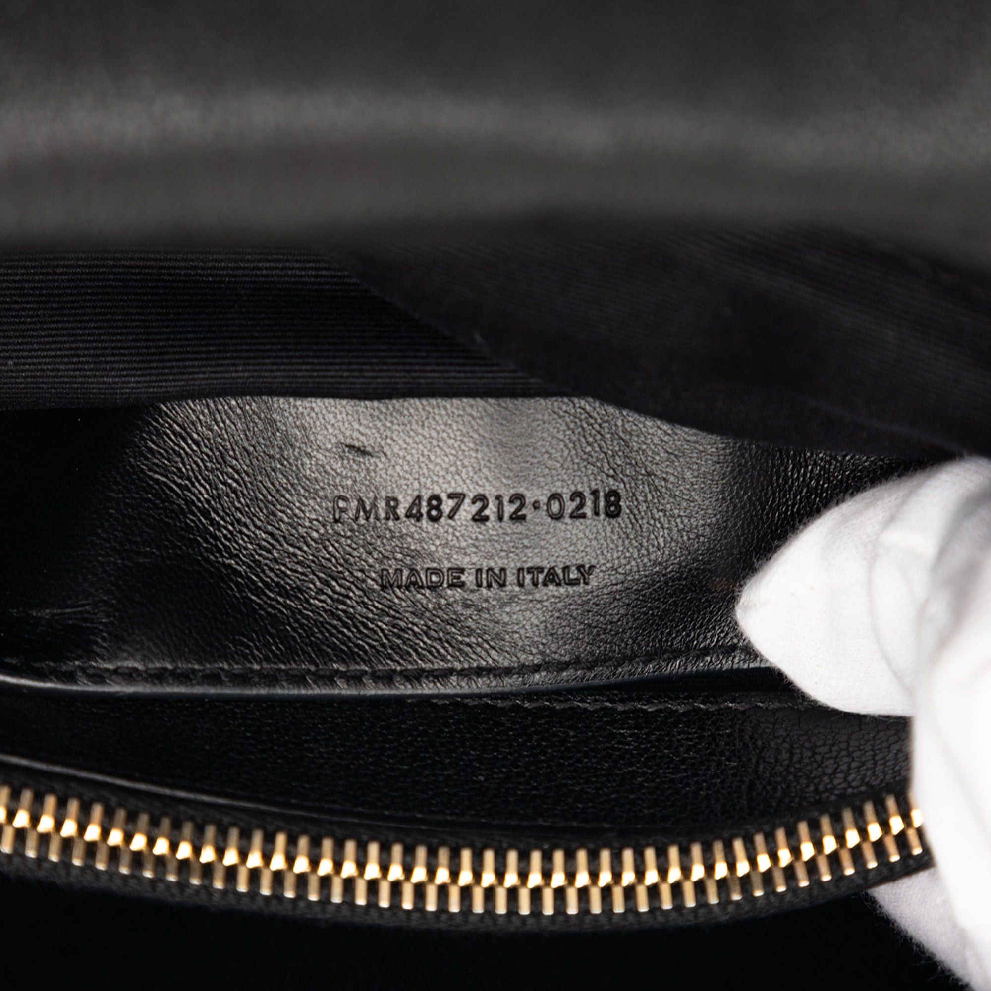Saint Laurent Paris Large Chevron Sheepskin Monogram College Satchel Size ONE SIZE - 6 Thumbnail