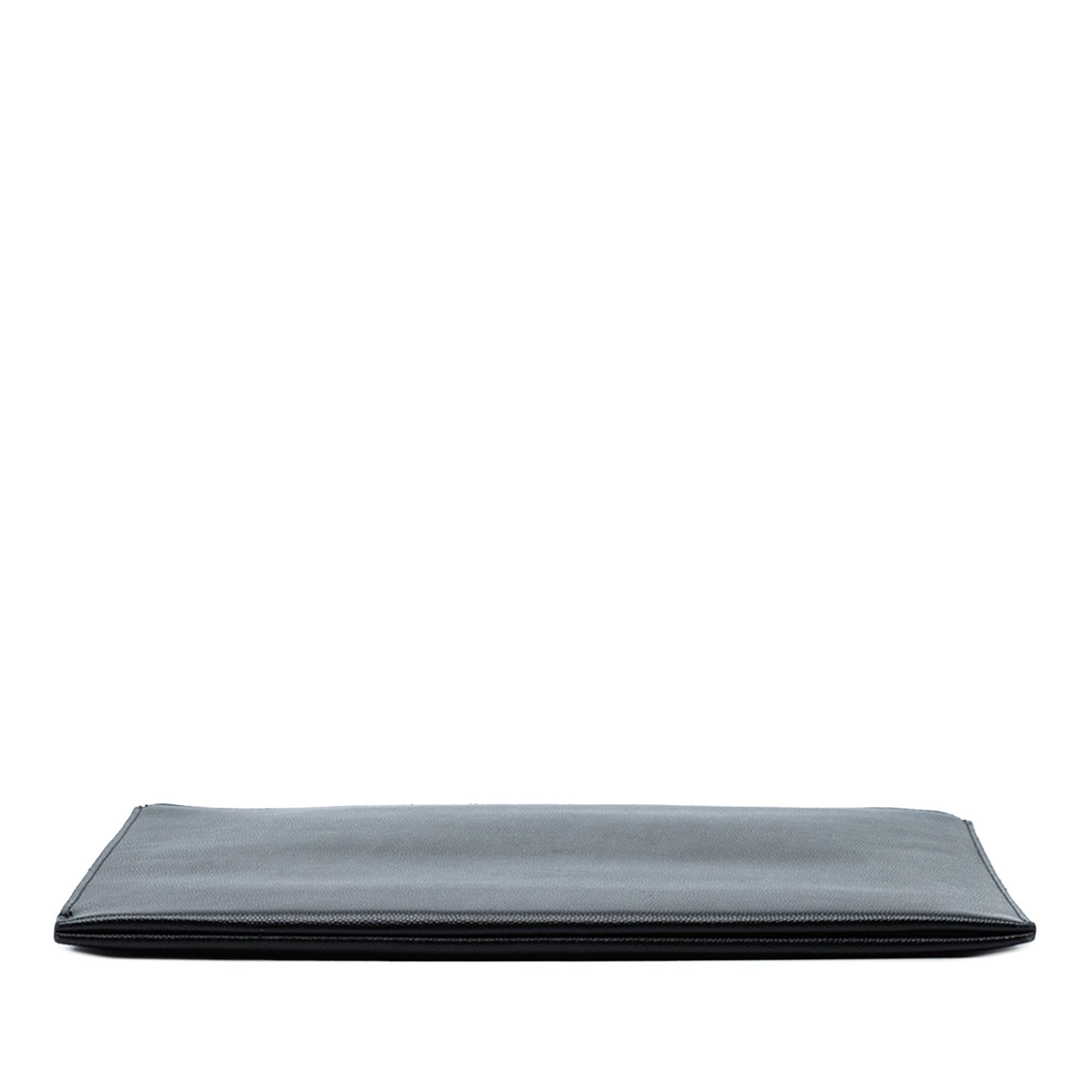 Saint Laurent Paris Grained Leather Zip Clutch Size ONE SIZE - 3 Thumbnail