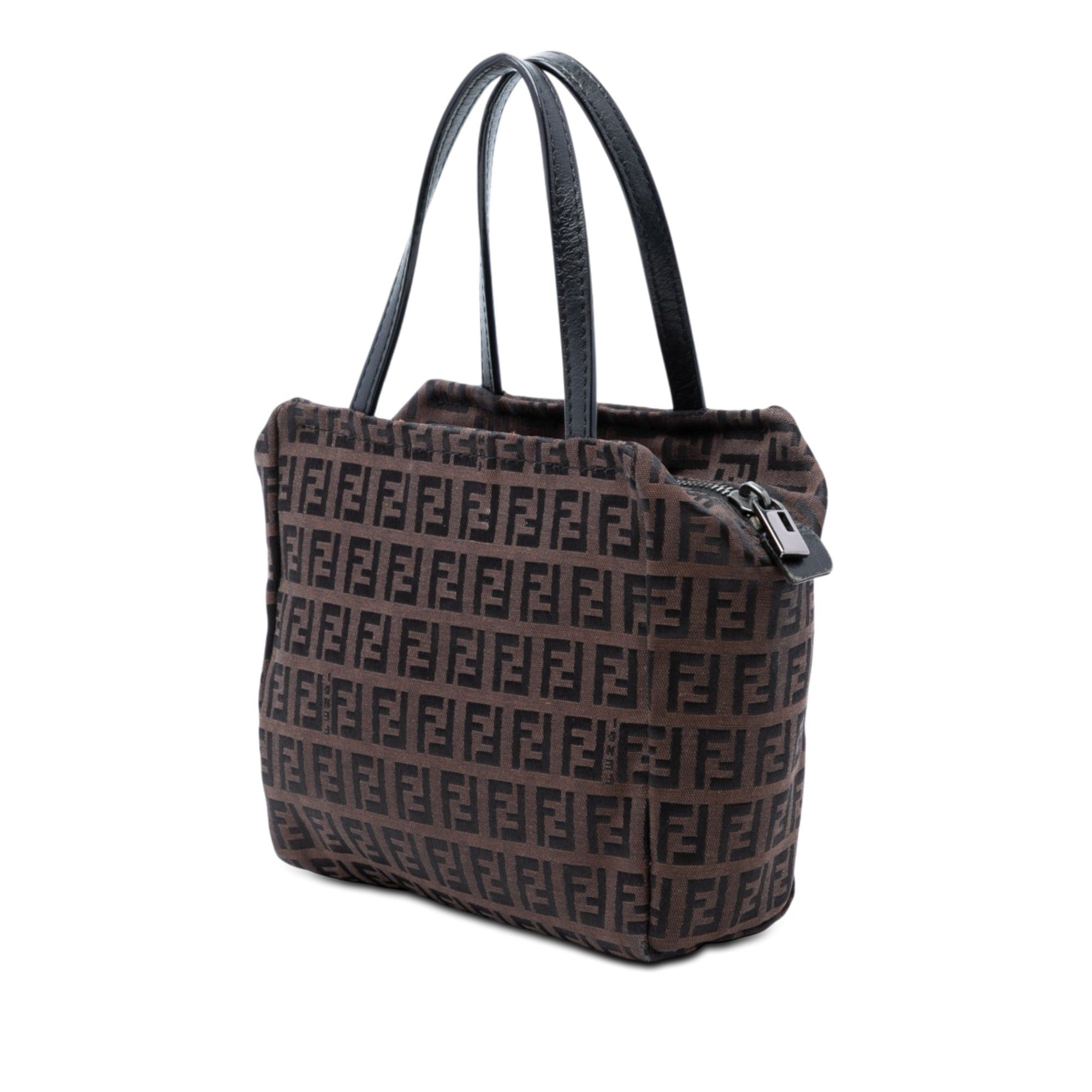 Fendi Mini Zucchino Canvas Handbag Size ONE SIZE - 2 Thumbnail