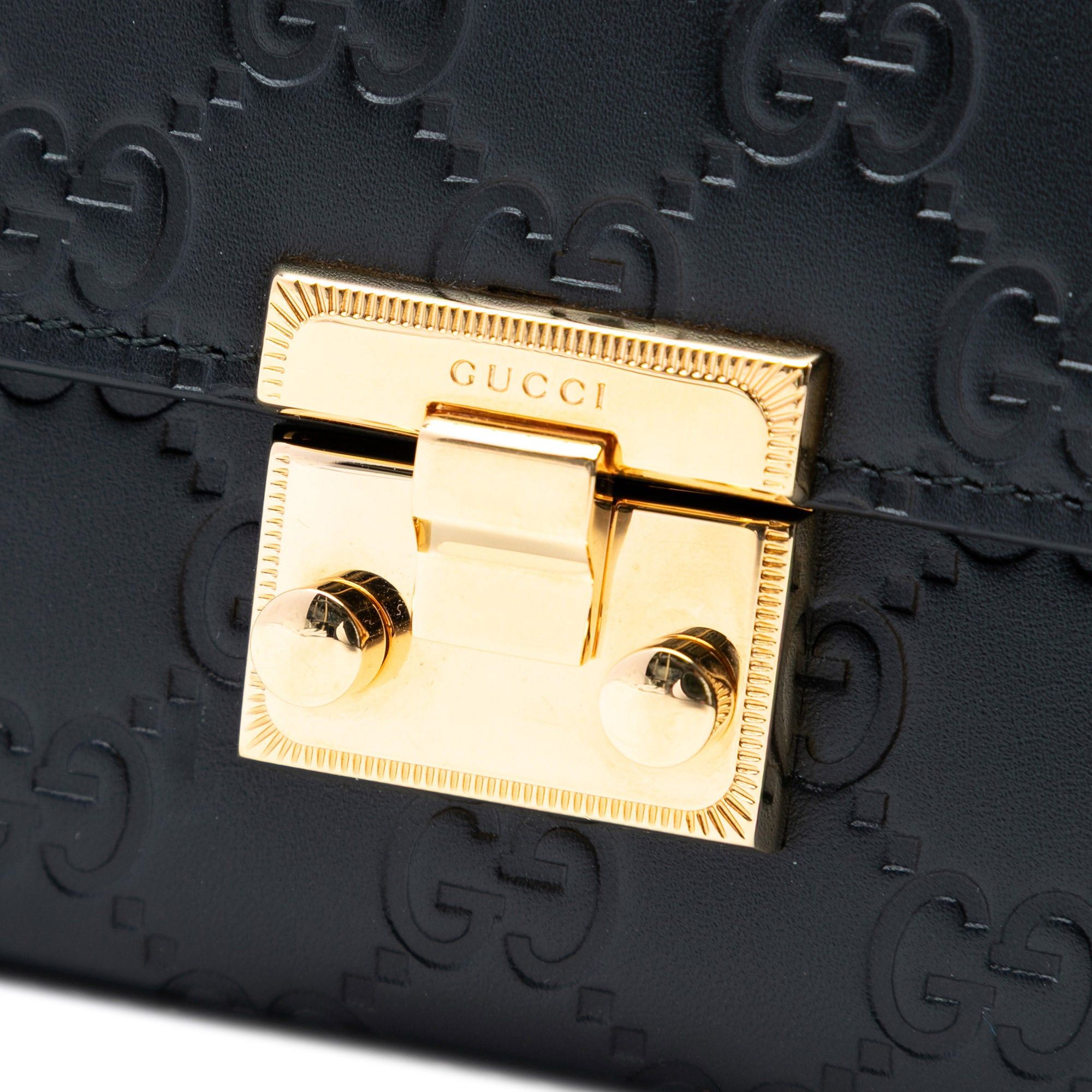 Gucci Guccissima Padlock Wallet On Chain Size ONE SIZE - 5 Thumbnail