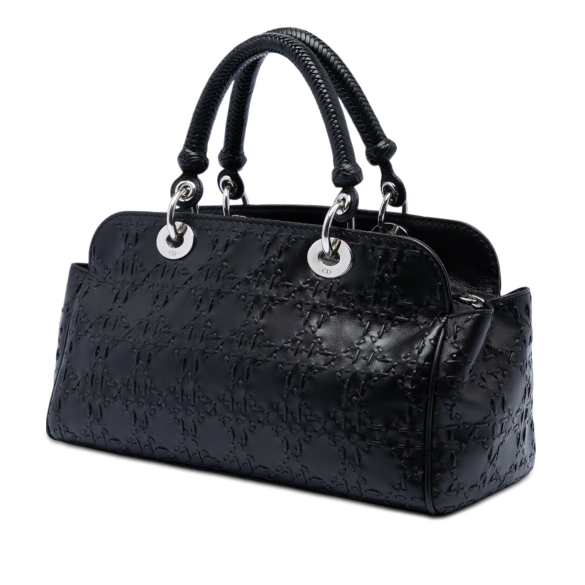 Dior Stitched Lambskin Cannage Handbag Size ONE SIZE - 2 Thumbnail