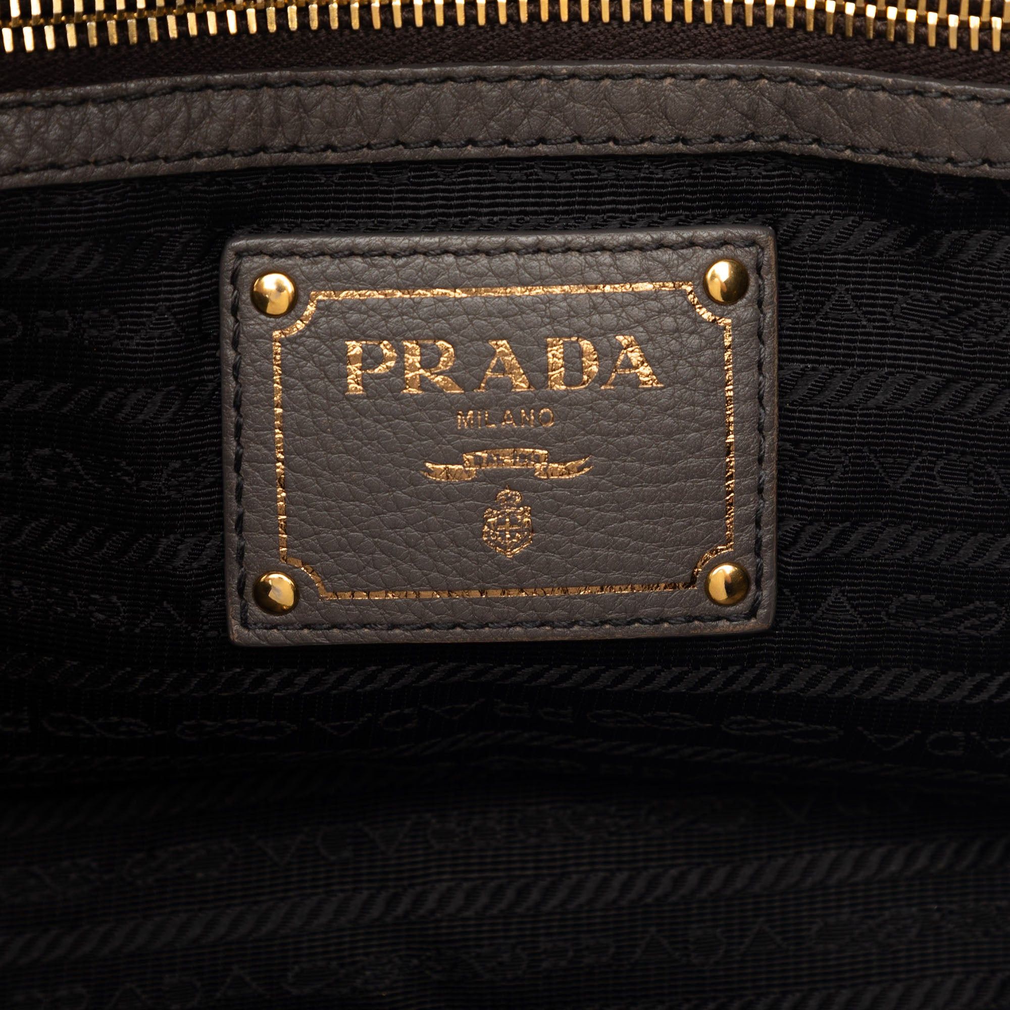 Prada Bicolor Vitello Daino Open Convertible Tote Size ONE SIZE - 5 Thumbnail