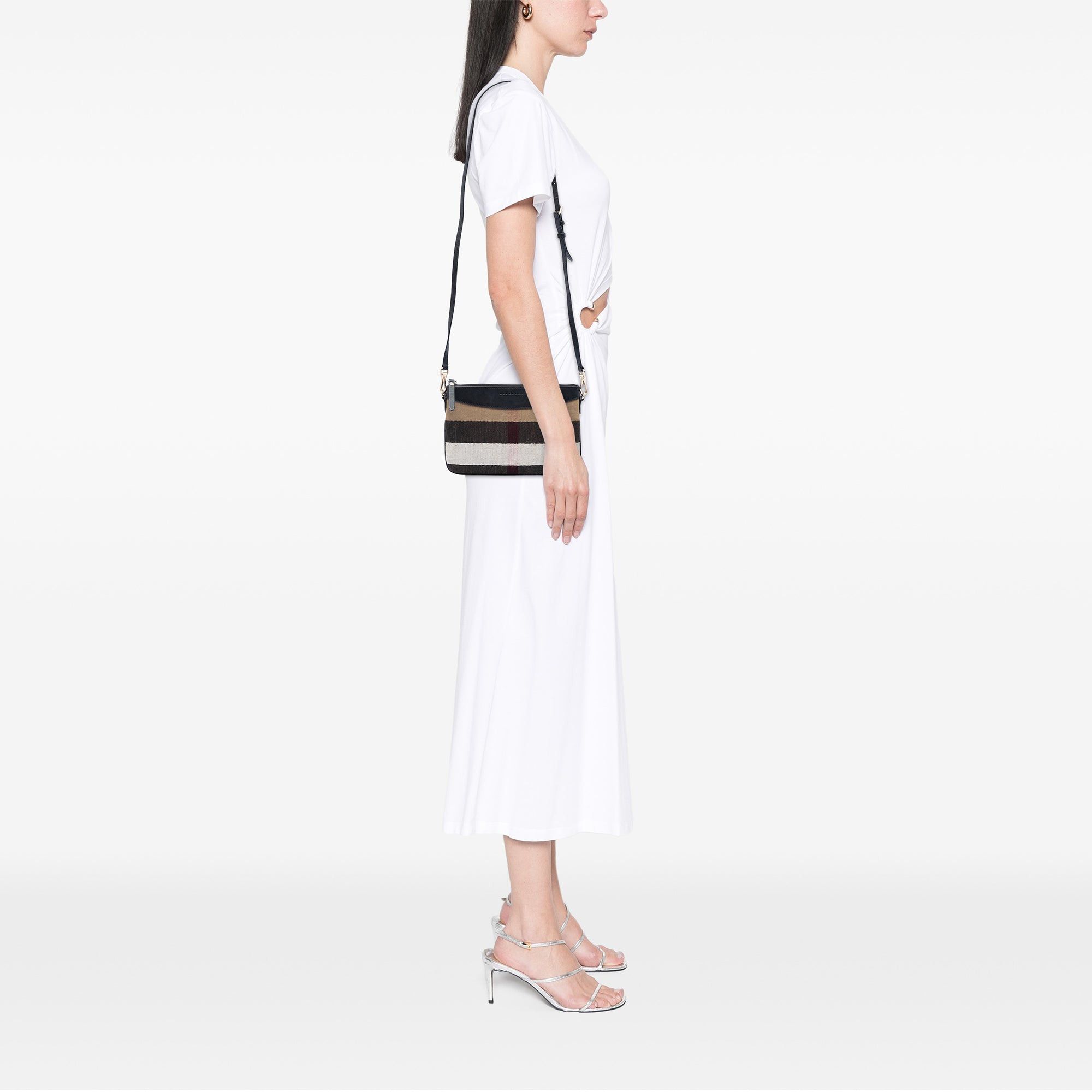 Burberry Mega Check Canvas Peyton Crossbody Size ONE SIZE - 7 Thumbnail