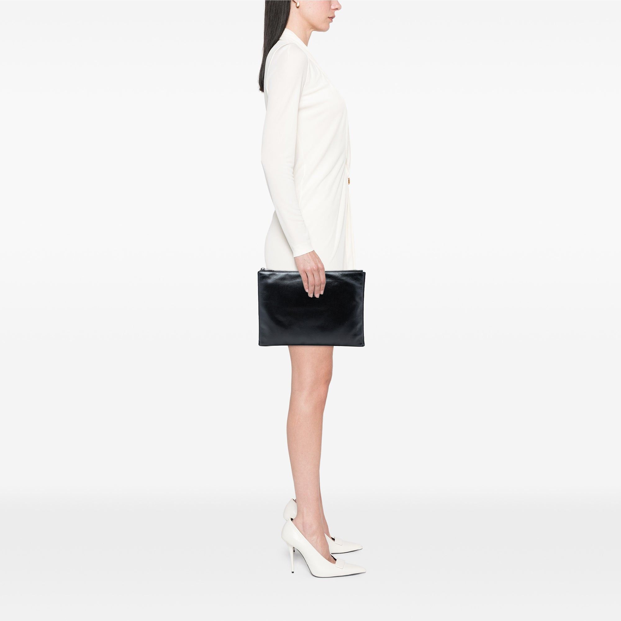 Saint Laurent Paris Grain De Poudre Monogram Monochrome iPad Case Size ONE SIZE - 7 Thumbnail