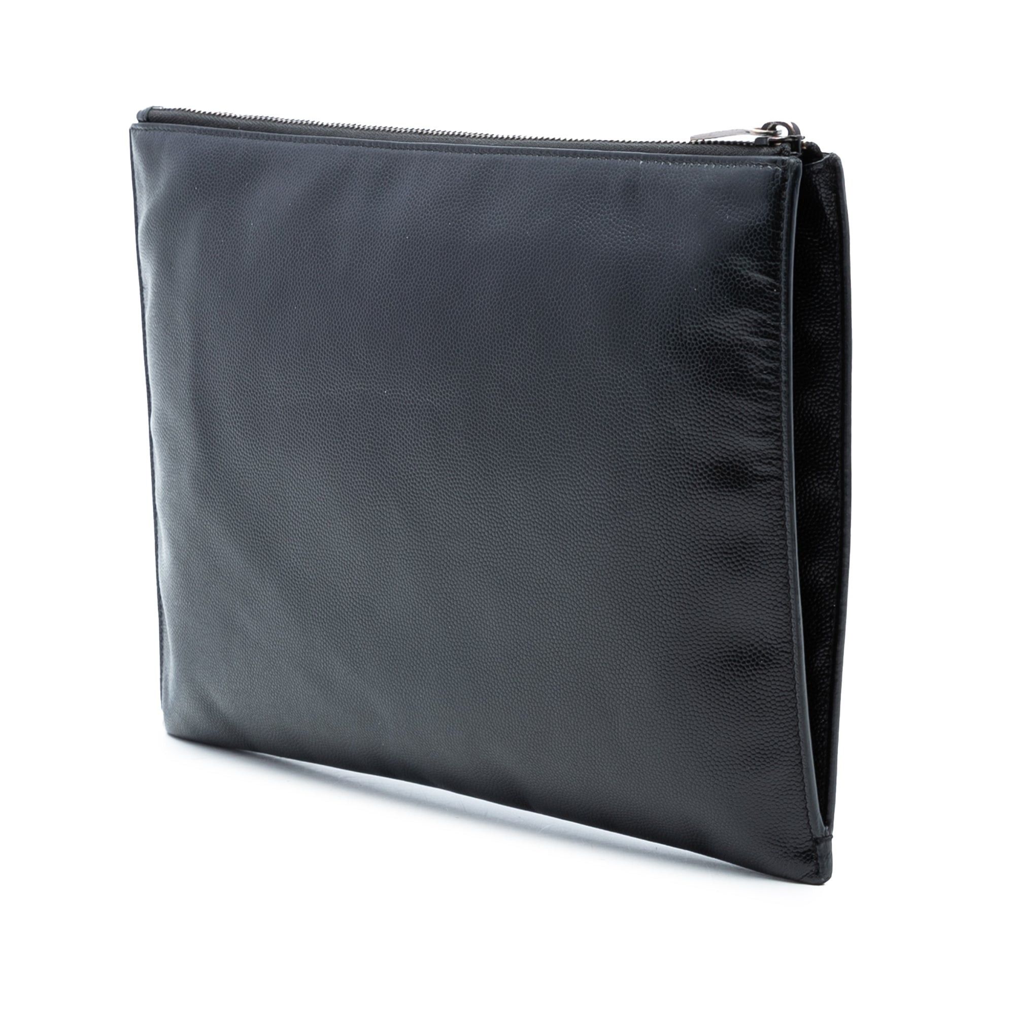 Saint Laurent Paris Grain De Poudre Monogram Monochrome iPad Case Size ONE SIZE - 2 Thumbnail