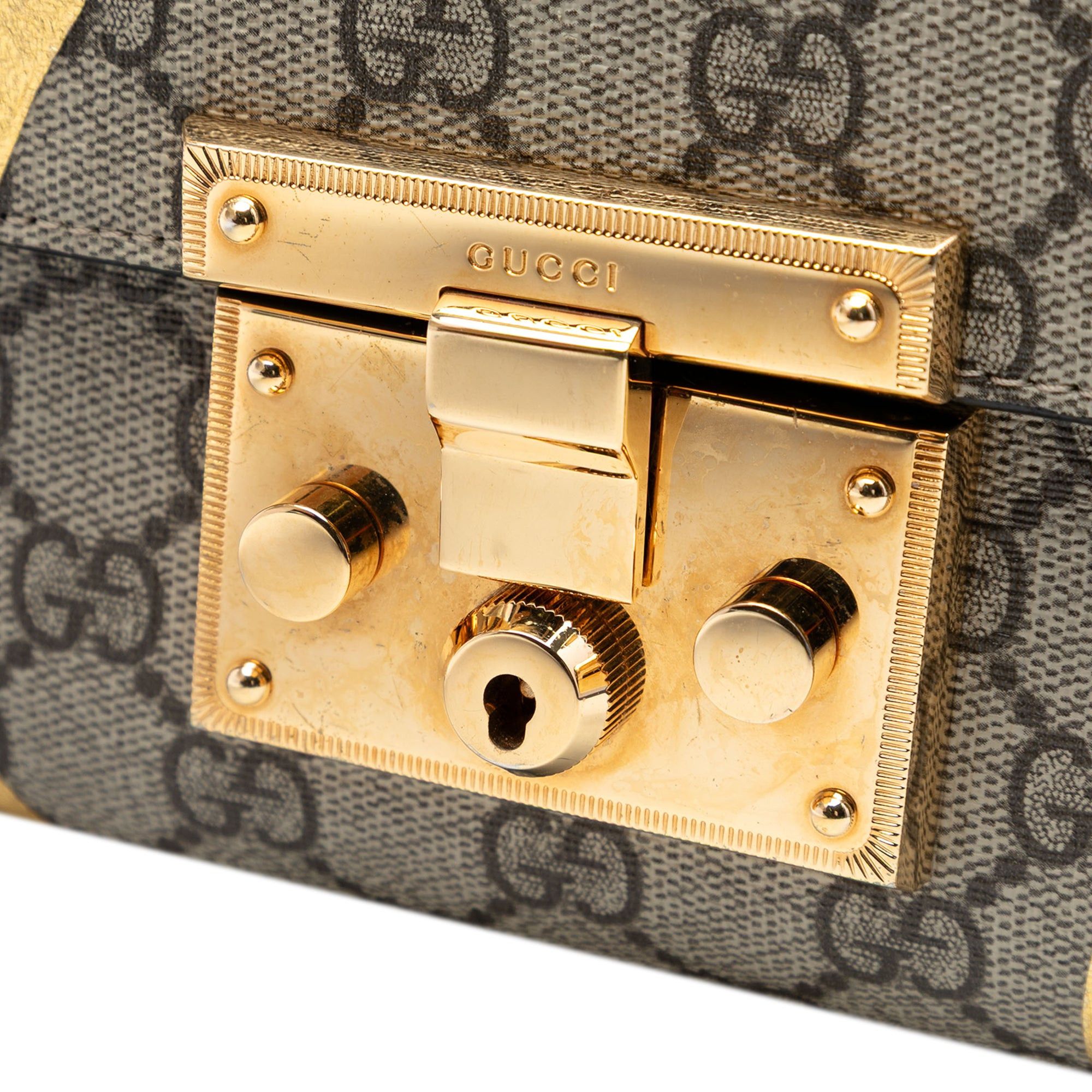 Gucci Small GG Supreme Osiride Padlock Crossbody Size ONE SIZE - 6 Thumbnail