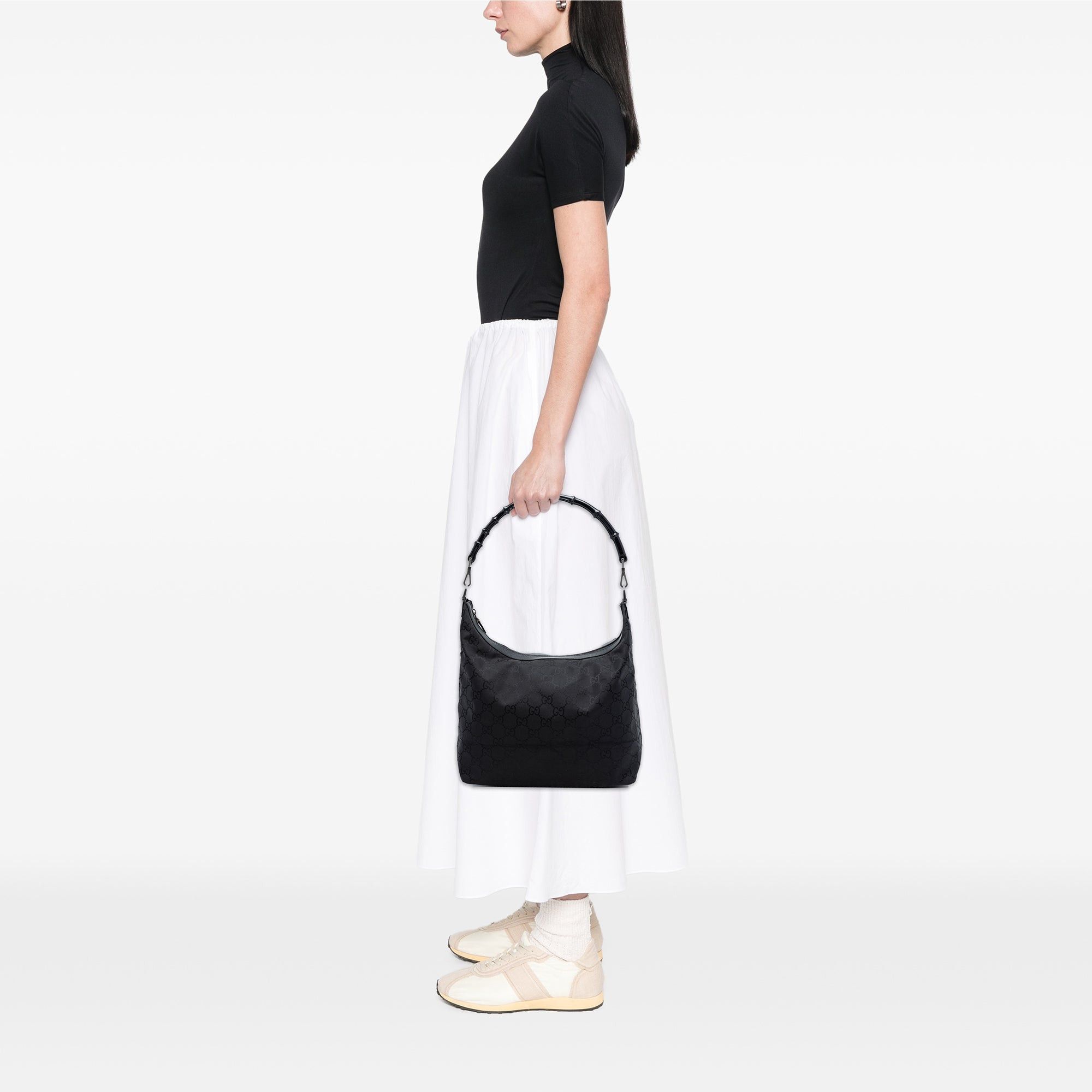 Gucci GG Nylon Bamboo Shoulder Bag Size ONE SIZE - 7 Thumbnail